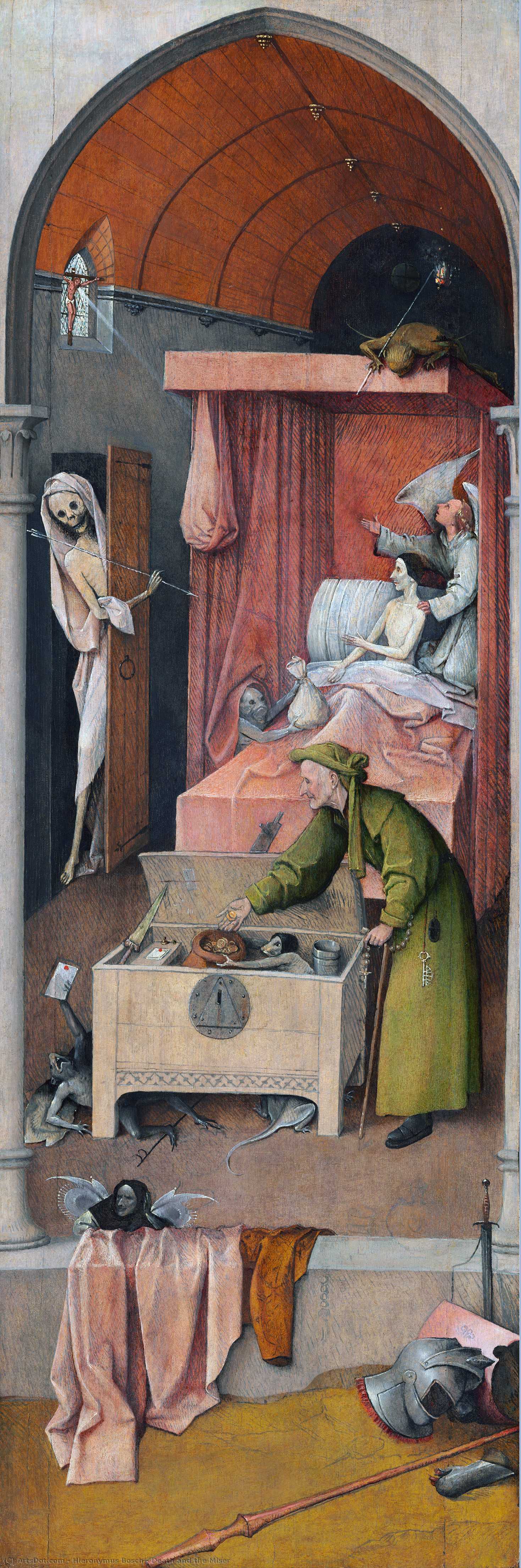 A Morte E O Avarento — Hieronymus Bosch