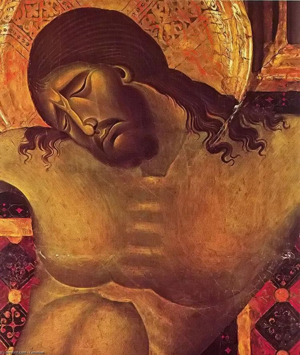 Crucifix (detail) — Čimabujė