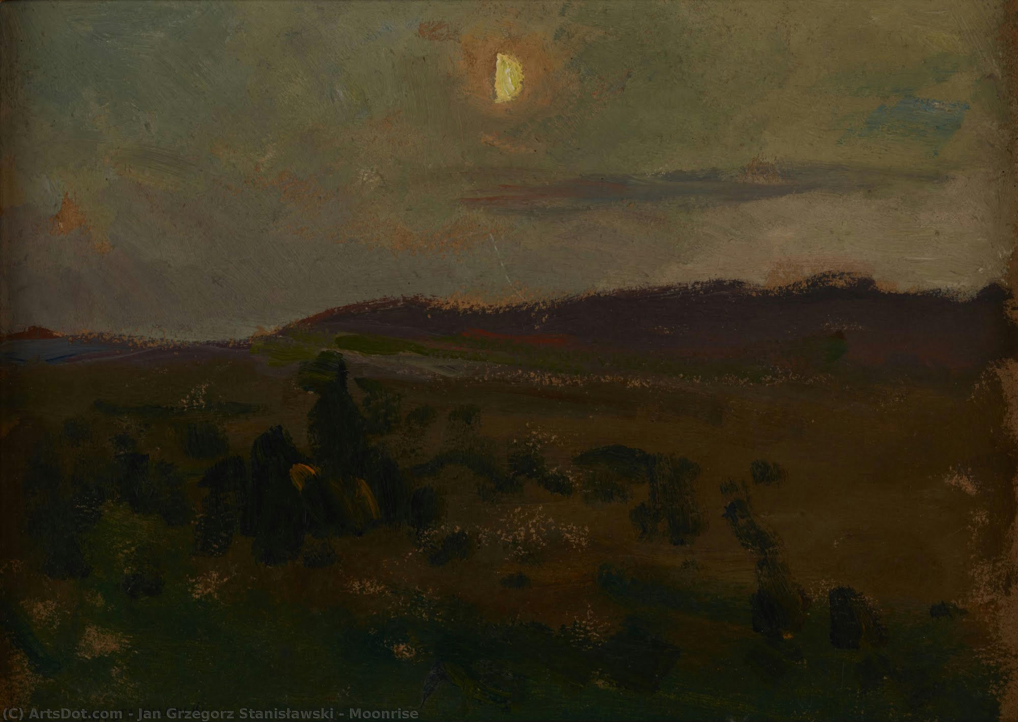 Moonrise — Jan Stanisławski
