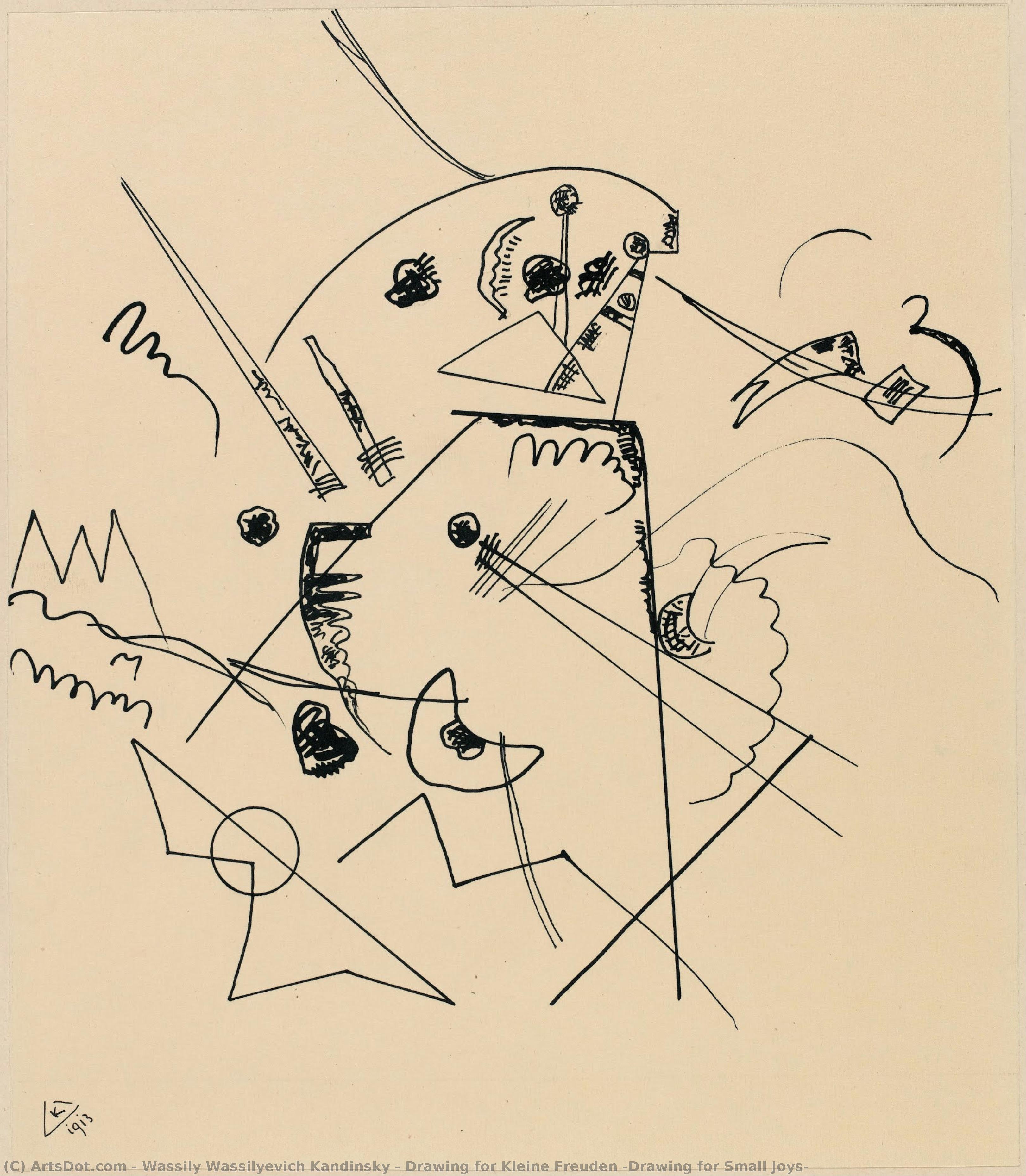Drawing For Kleine Freuden (drawing For Small Joys) — Wassily Wassilyevich Kandinsky