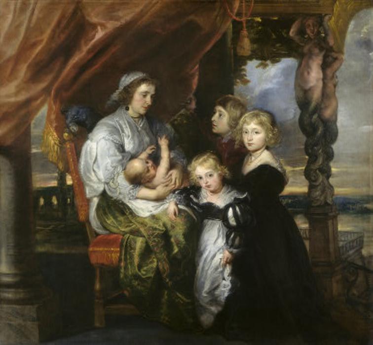 Deborah Kip, Wife Of Sir Balthasar Gerbier, And Her Children — Pierre Paul Rubens