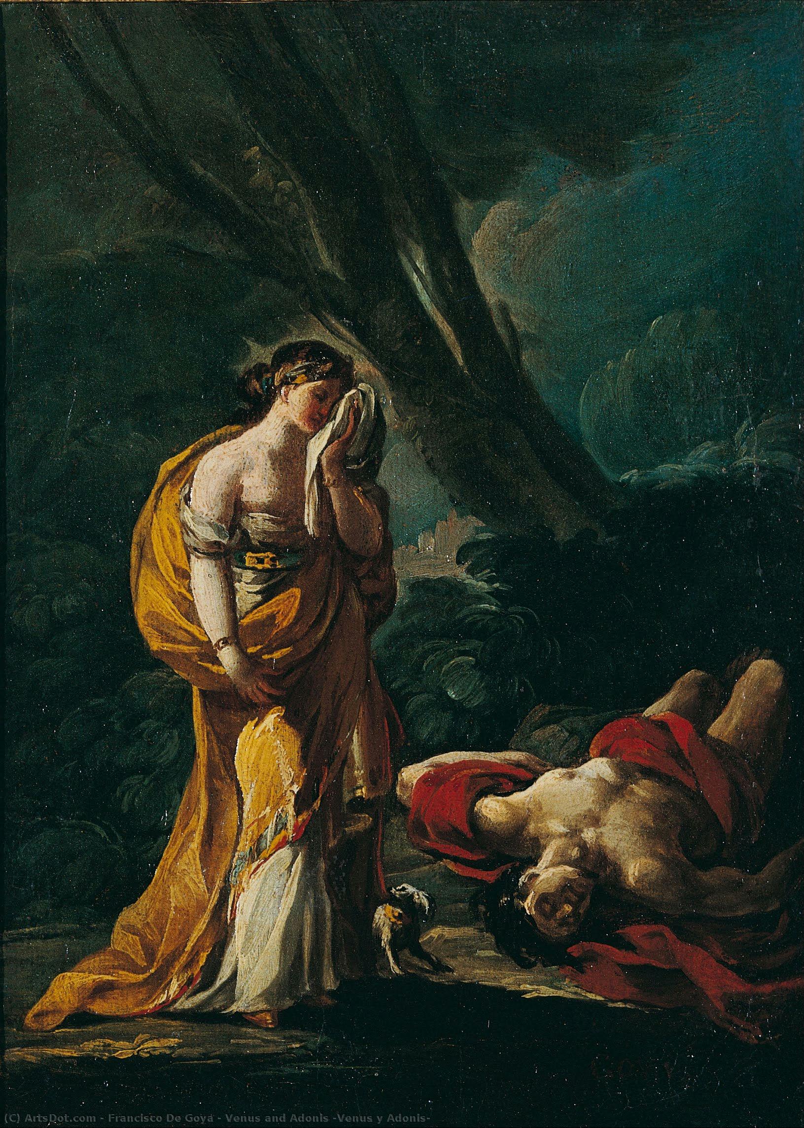 Venus And Adonis (venus Y Adonis) — Francisco José De Goya Y Lucientes