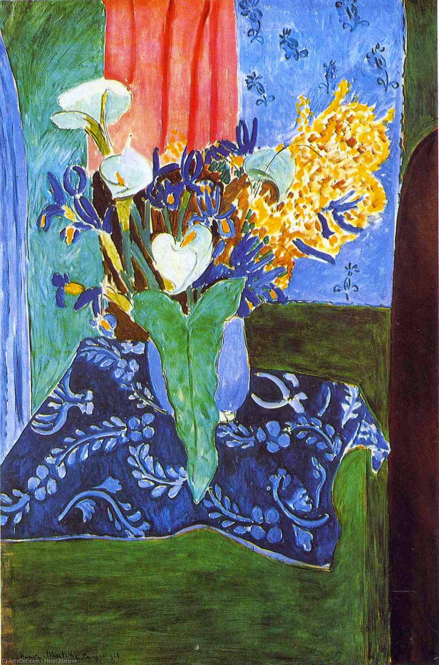 Lilie, Kosatce A Mimózy — Henri Matisse