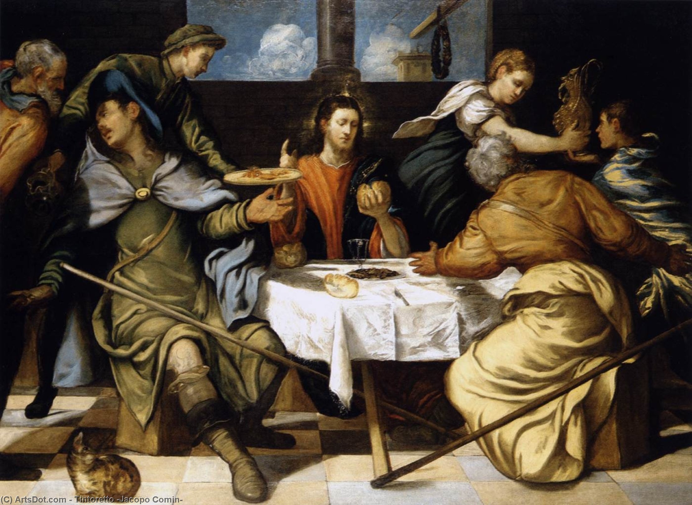 Večeře U Emmaus — Tintoretto