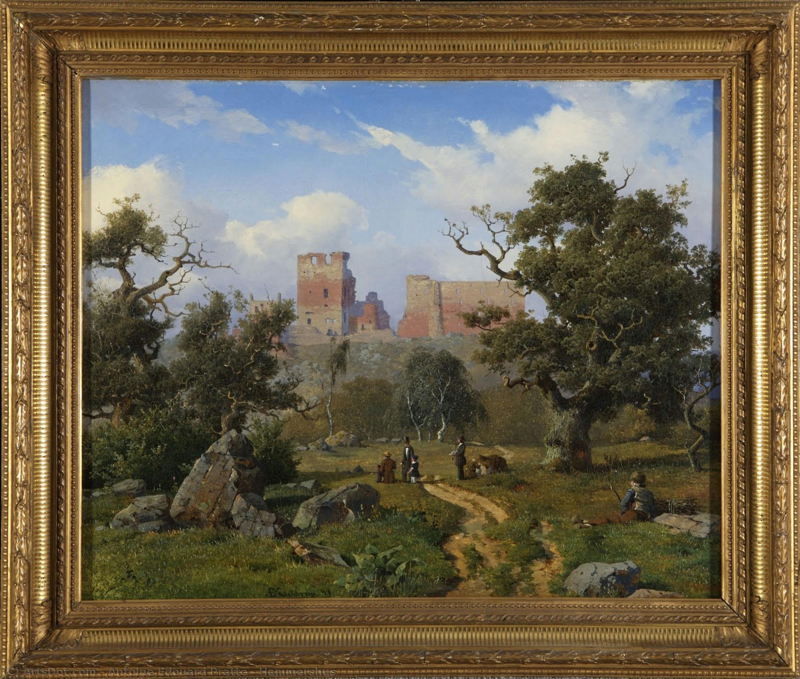 Hammershus — Antoine Edouard Pratté