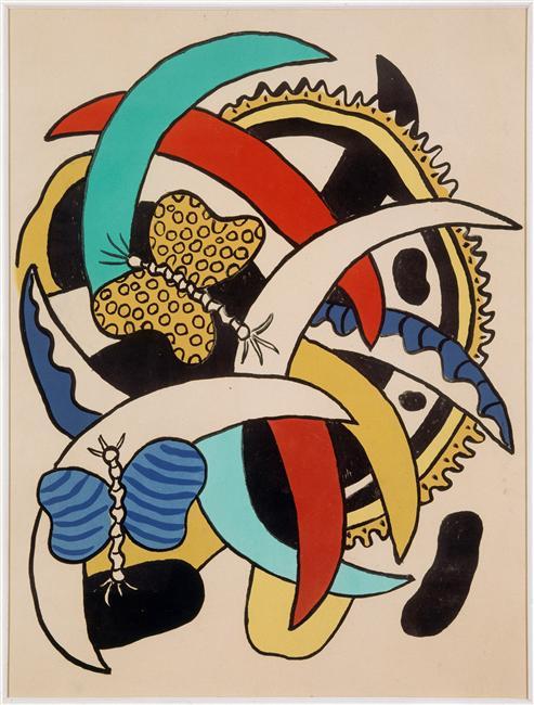 Mariposas (bodegón Con Mariposas) — Fernand Léger