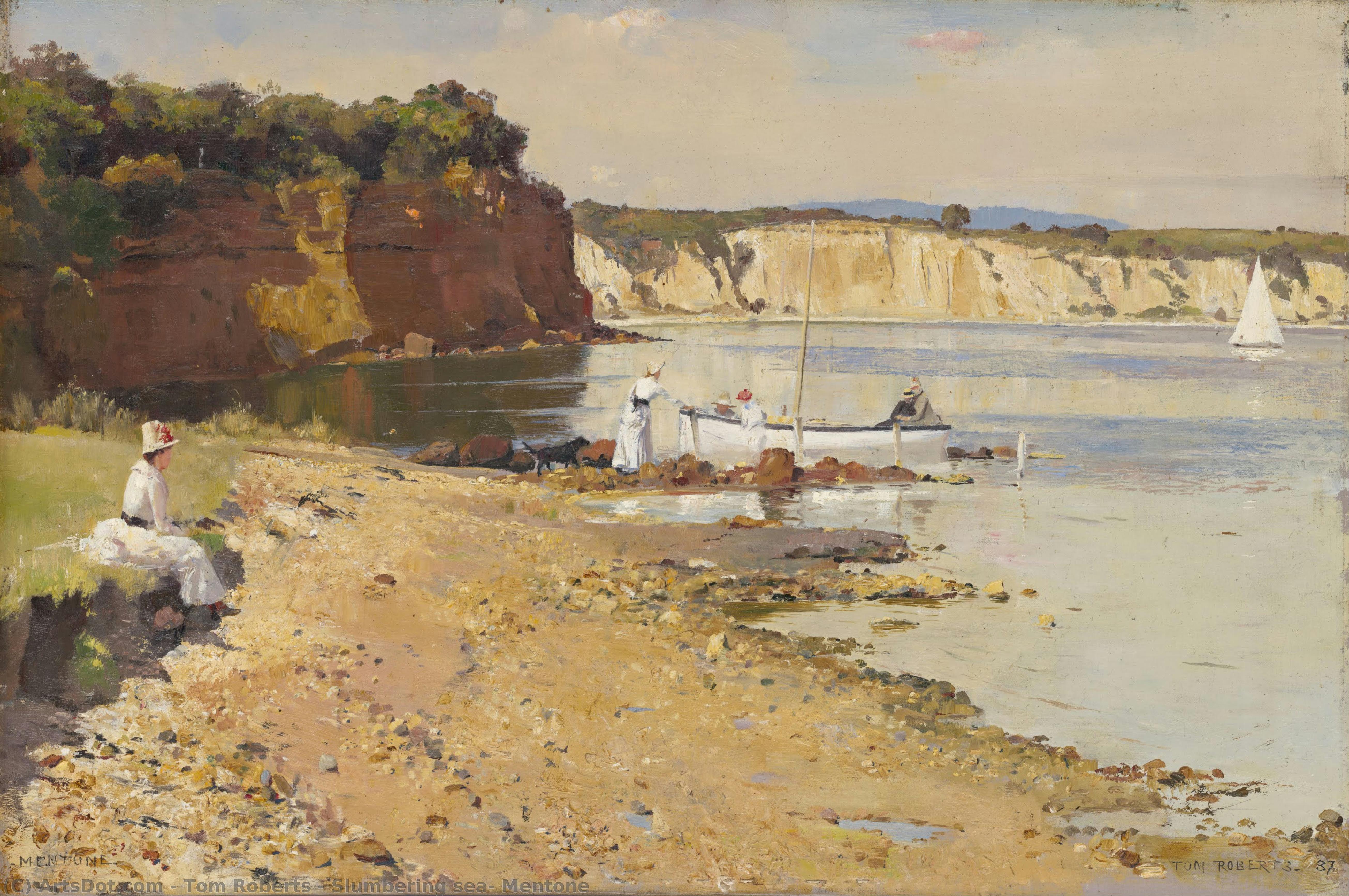Mer Endormie, Mentone — Tom Roberts