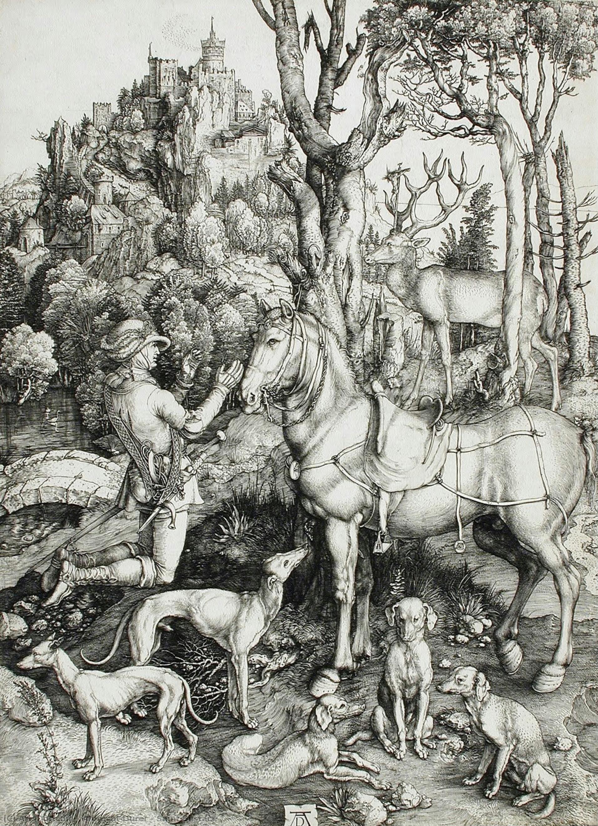 Heiliger Eustachius — Albrecht Dürer