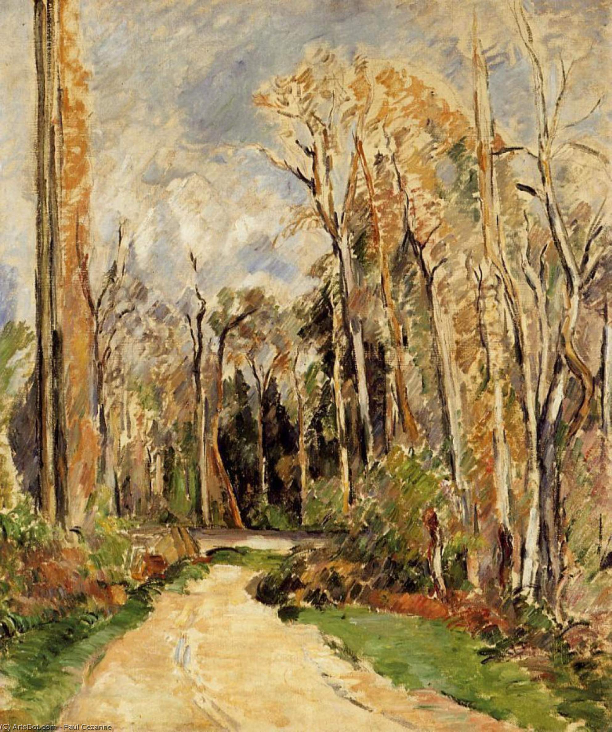 Pfad Zum Wald-eingang — Paul Cézanne