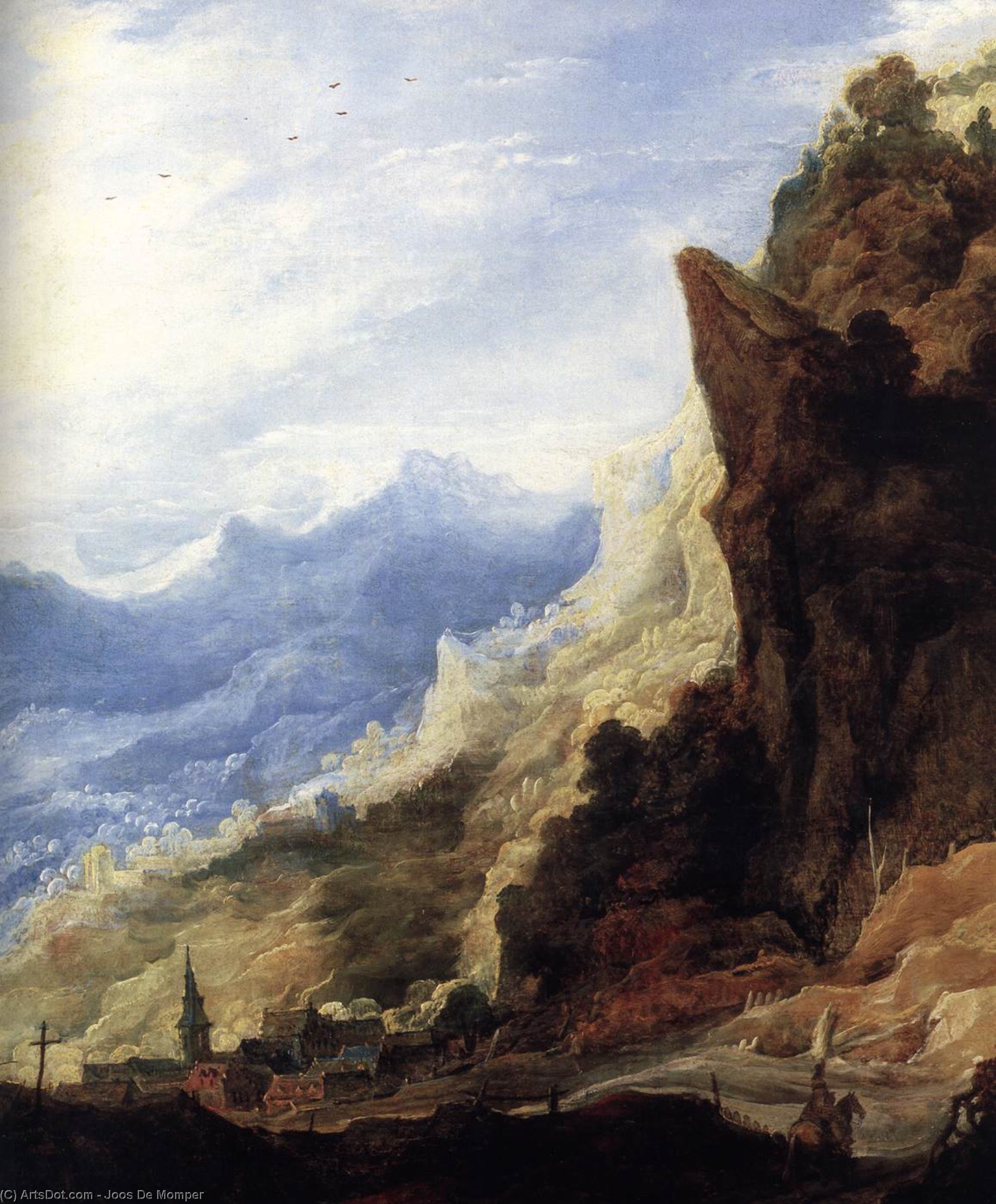 Große Berglandschaft (detail) — Joos De Momper