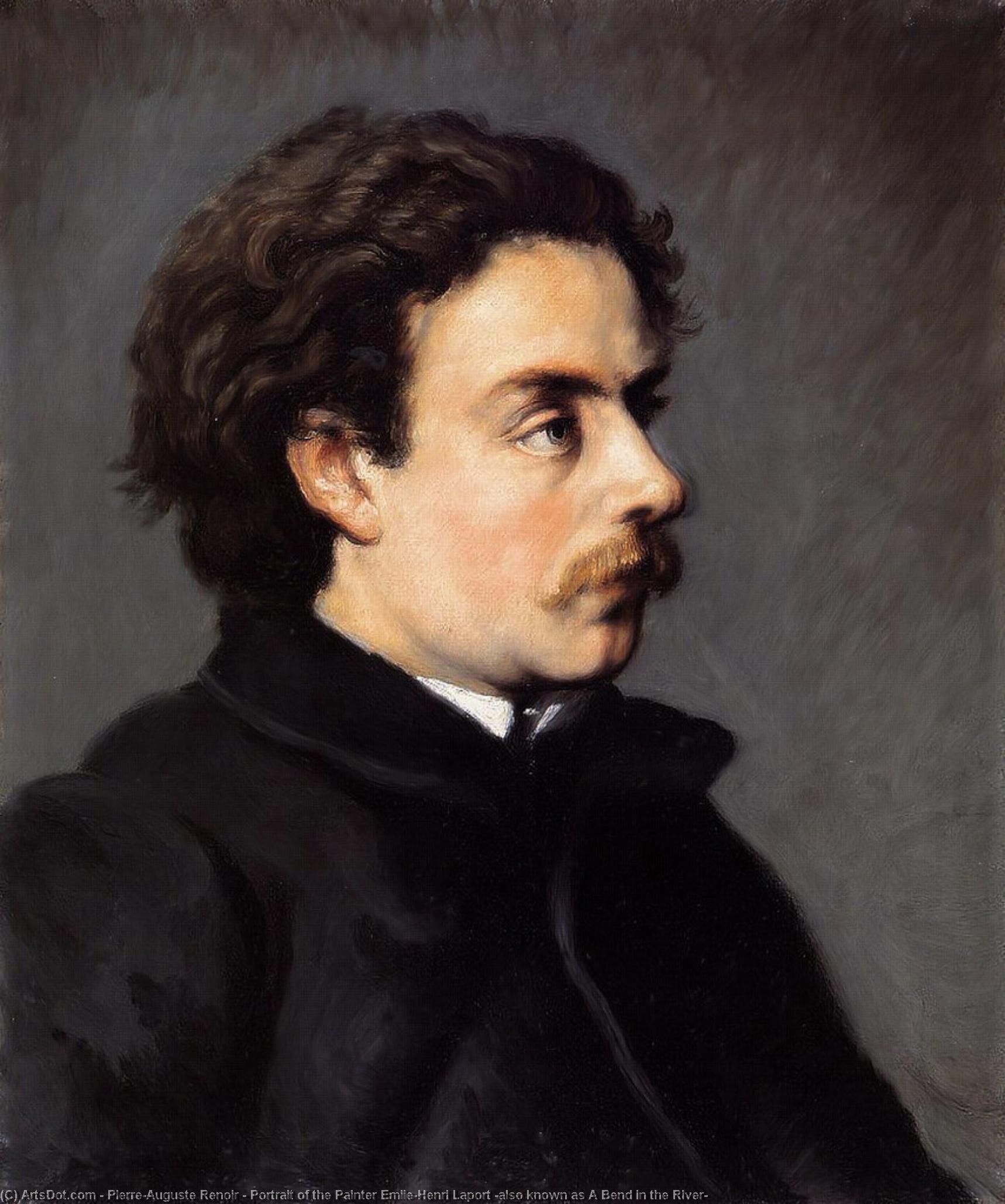 Portrait Av Målarglänta Emile-henri Laport (även Känd Som A Bend In The River) — Pierre-auguste Renoir