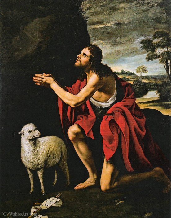 John The Baptist Praying — Juan Van Der Hamen