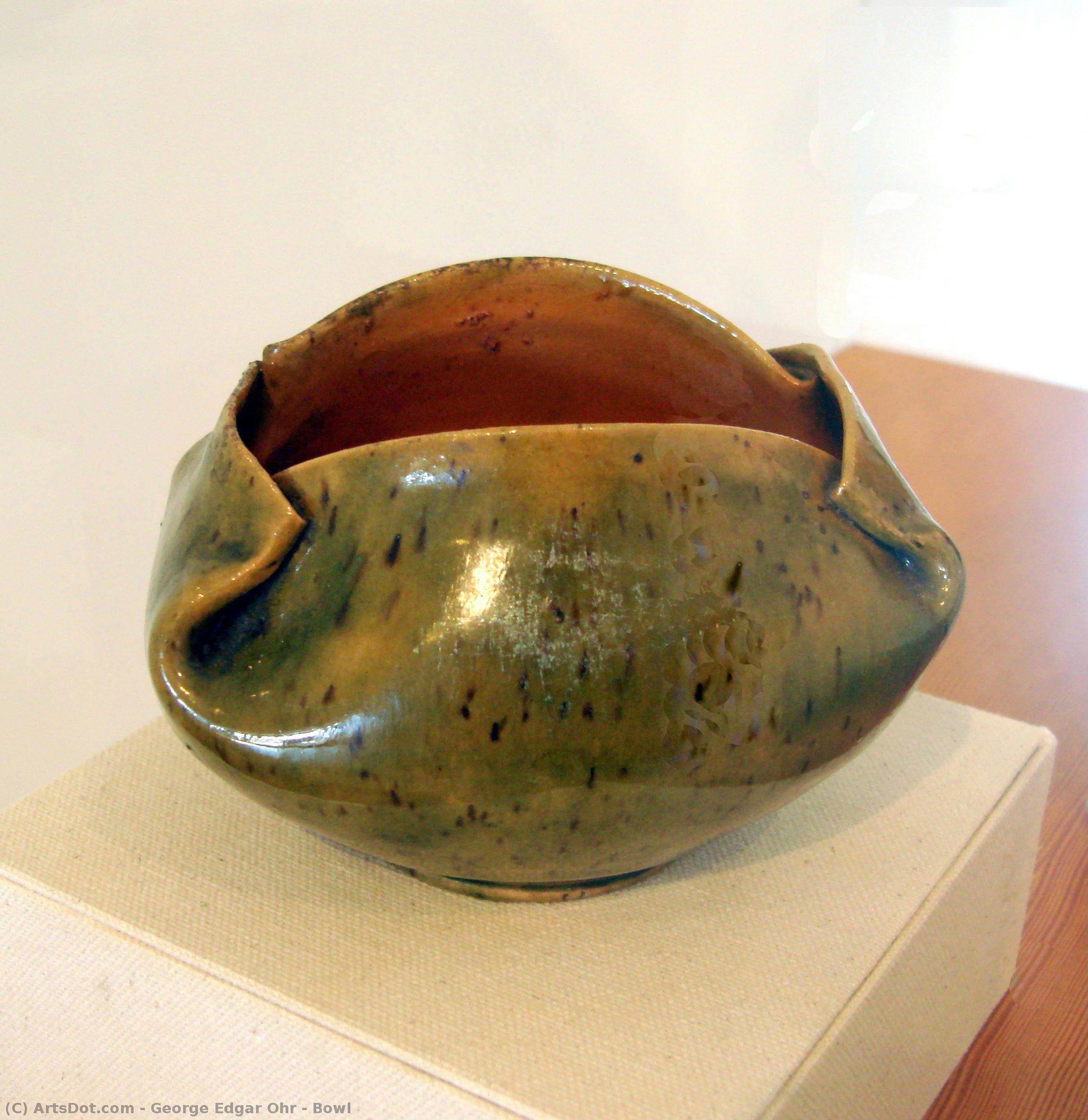 Schale — George Edgar Ohr (der Wahnsinnige Töpfer Von Biloxi)