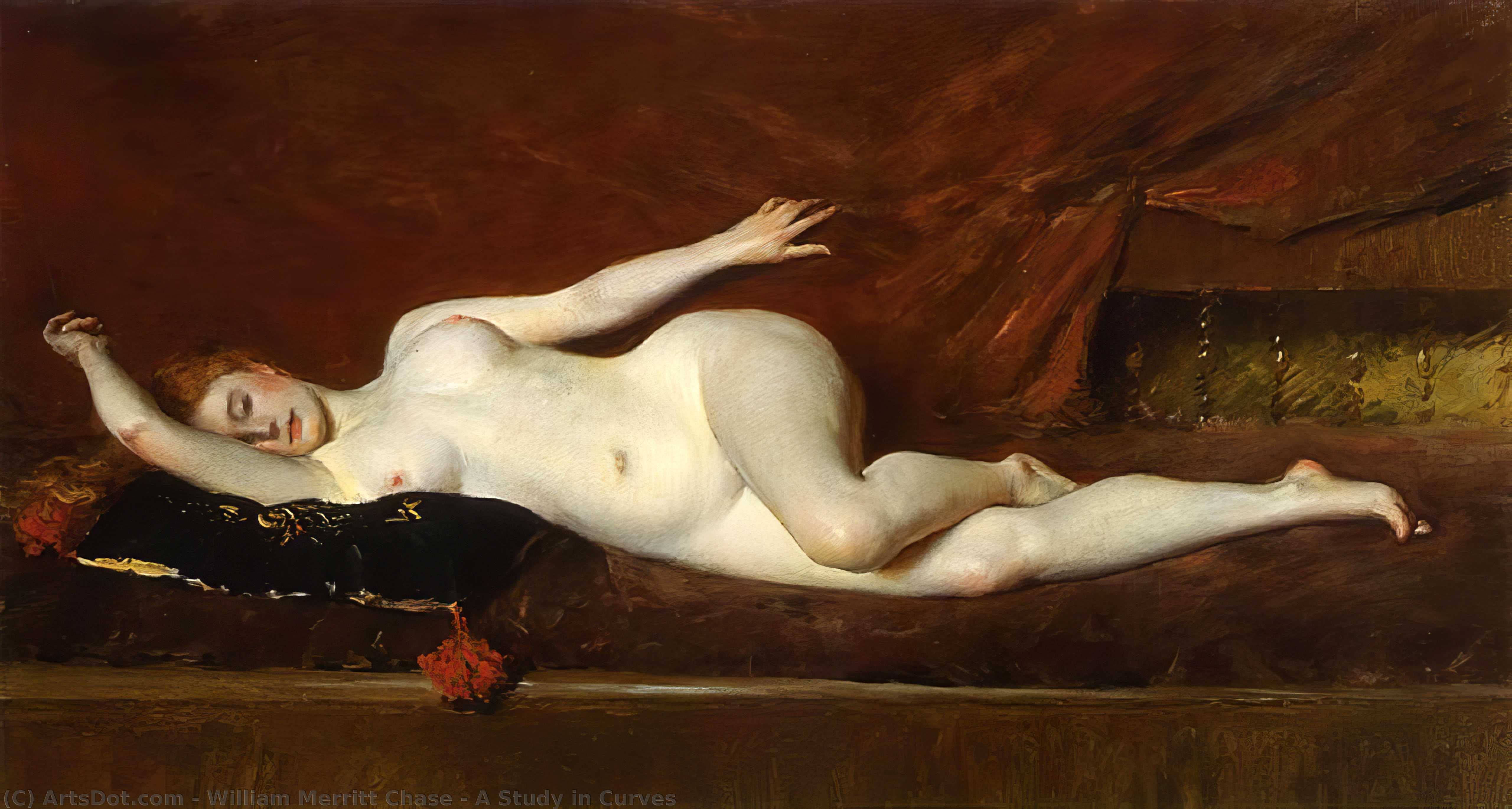 A Study In Curves — William Merritt Chase
