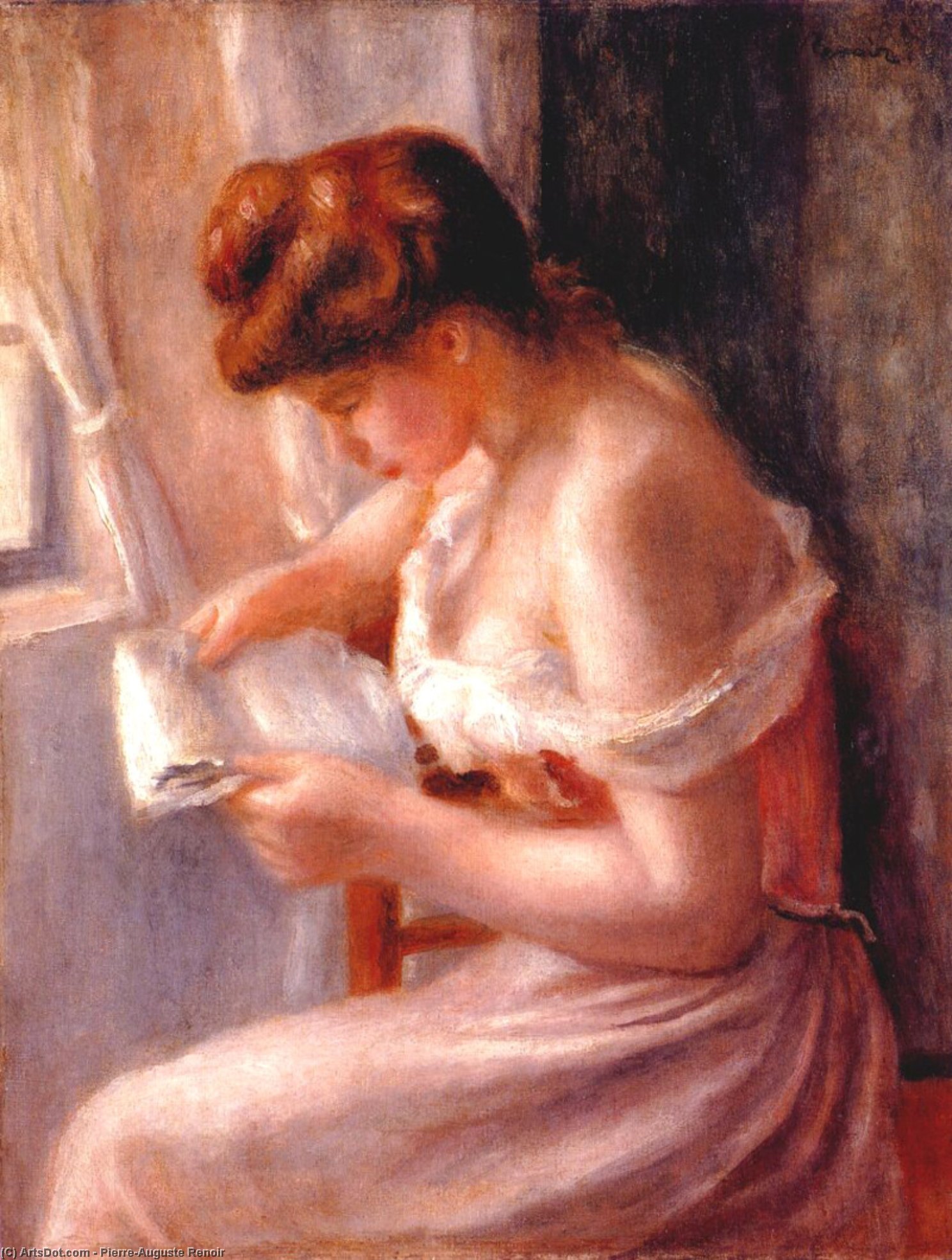 Dívka Čtoucí — Pierre-auguste Renoir