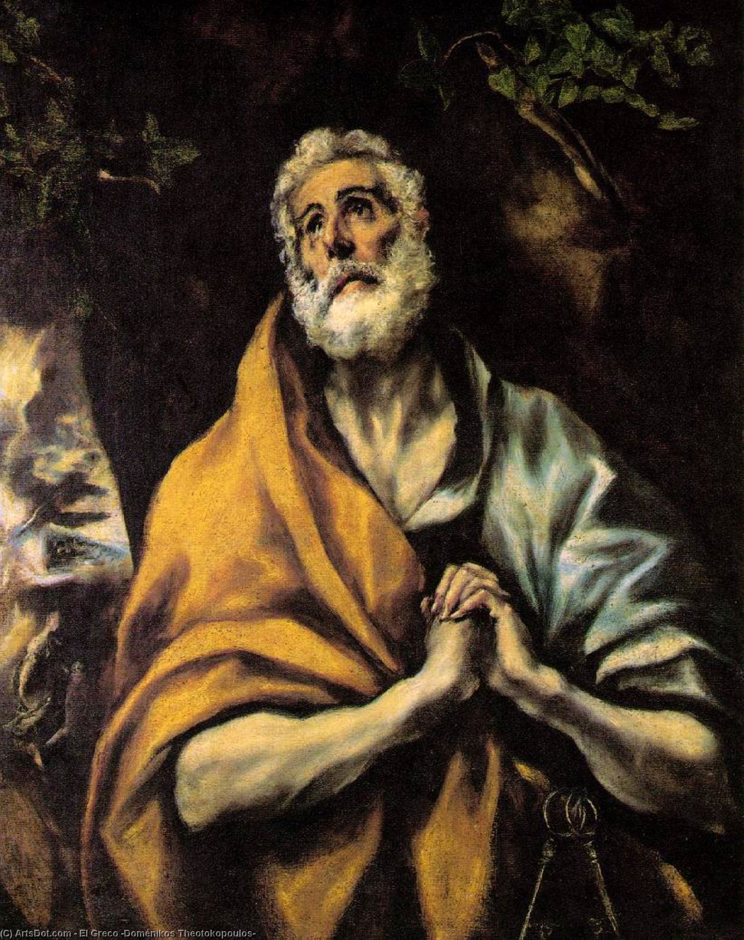 Den Angrende Peter — El Greco