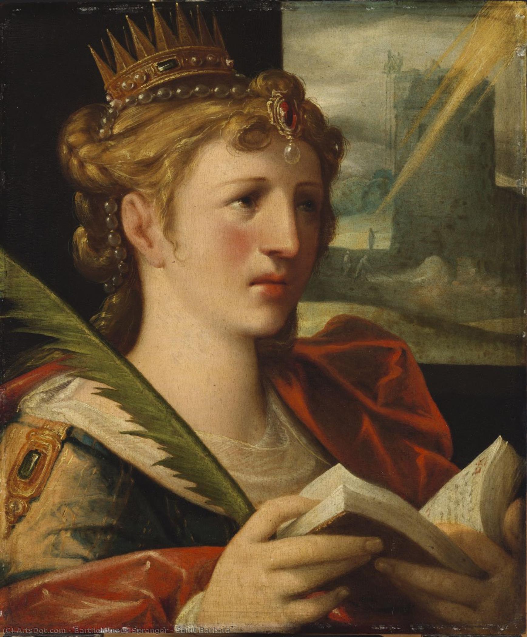 Saint Barbara — Bartholomeus Spranger