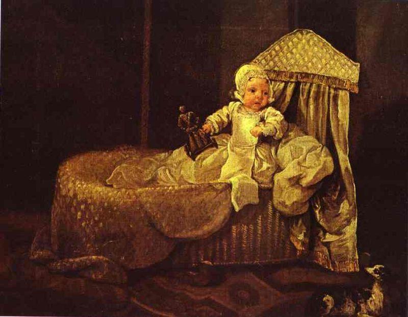 Gerard Anne Edwards In His Cradle — Vilém Hogarth