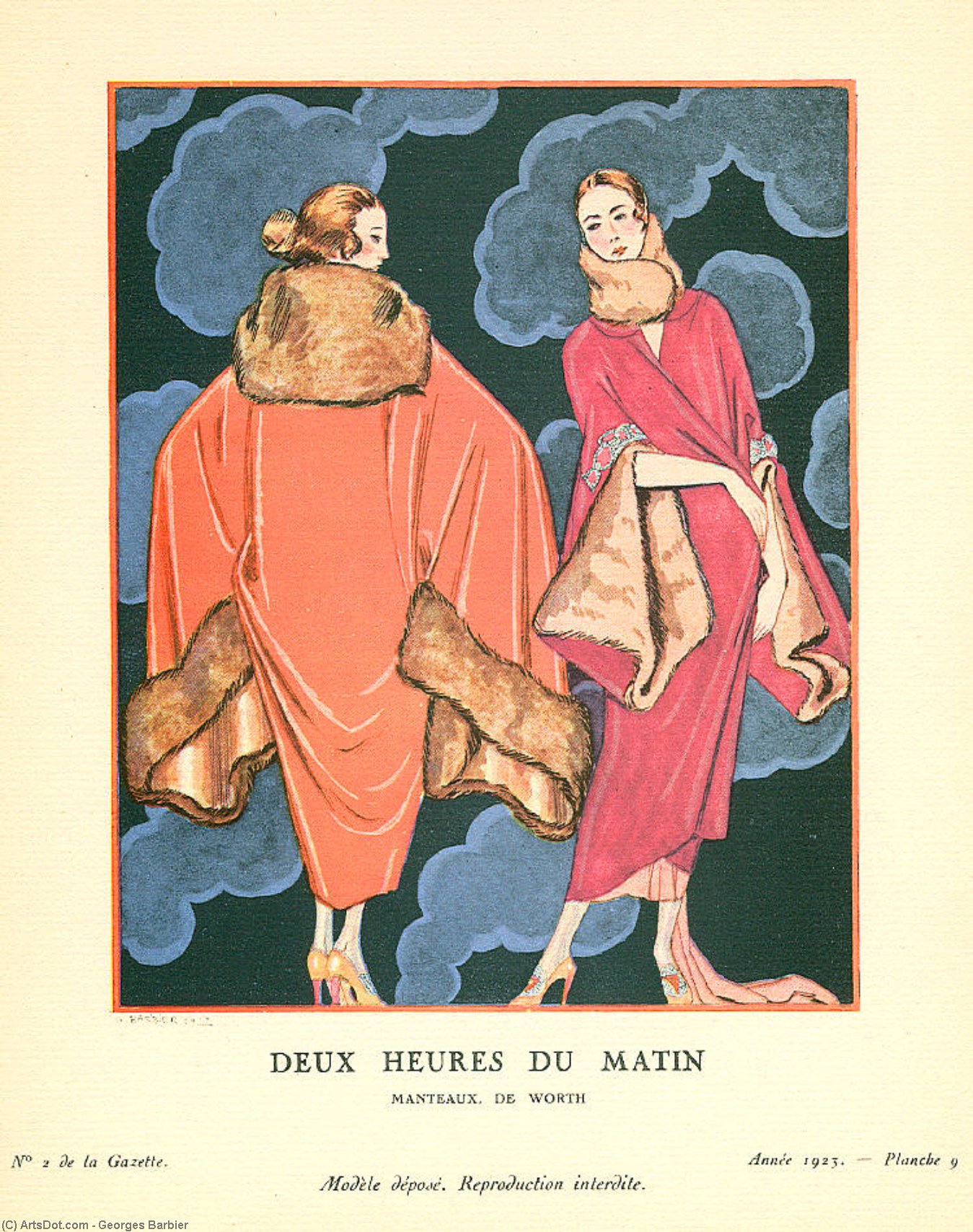 Deux Hueres Du Matin — Georges Barbier