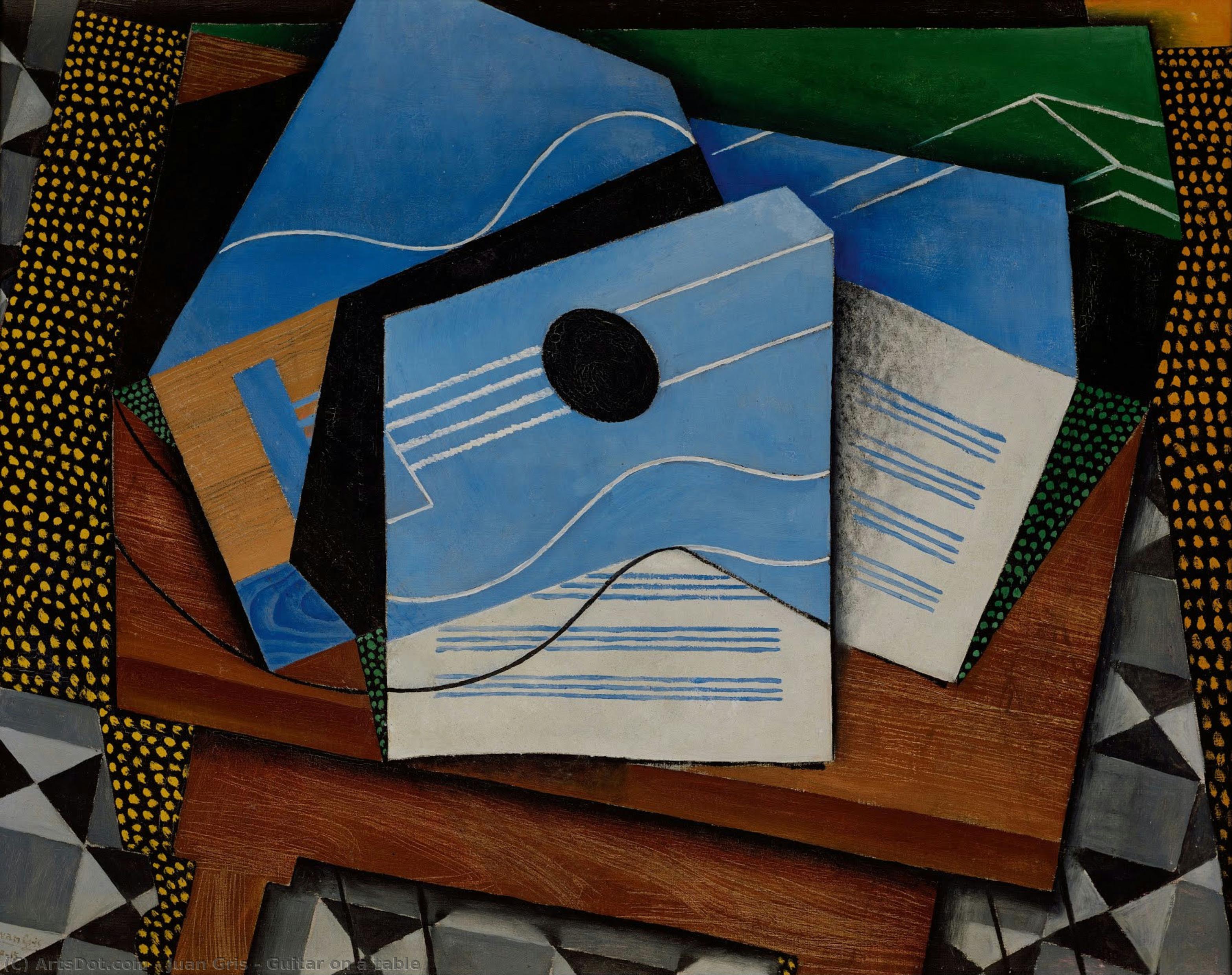 Guitarra Sobre Una Mesa — Juan Gris