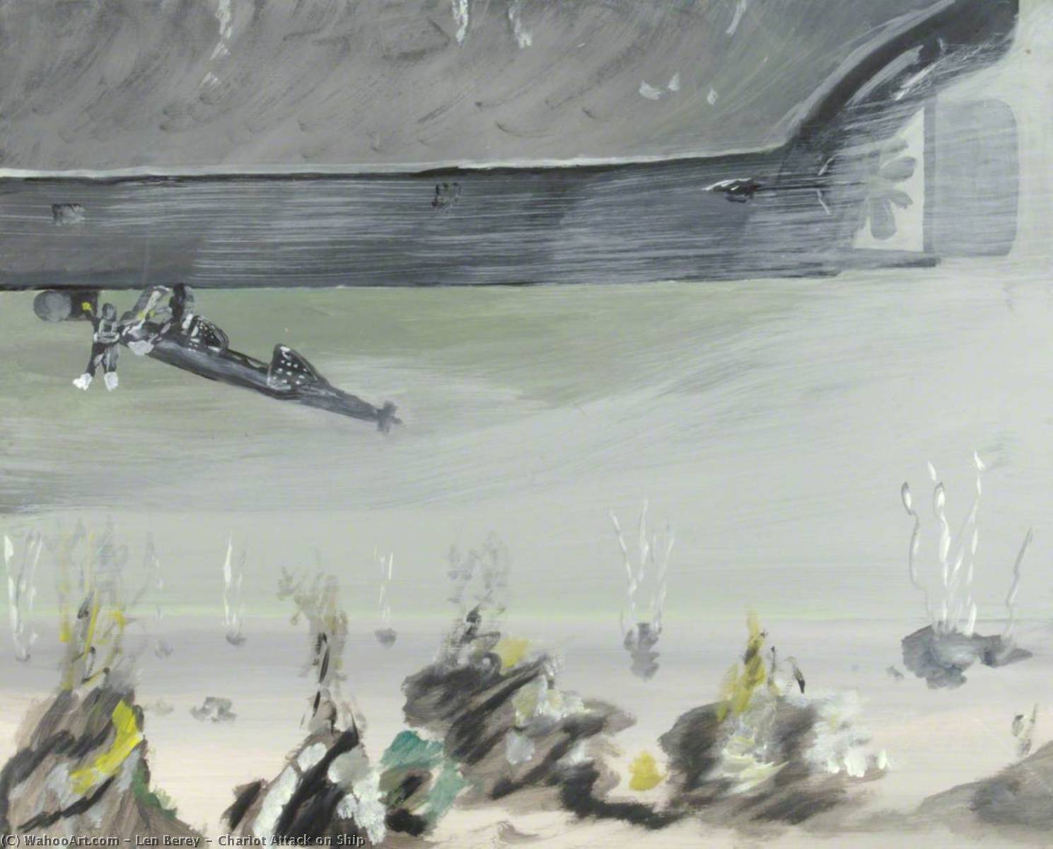 Chariot Attack On Ship — Len Berey