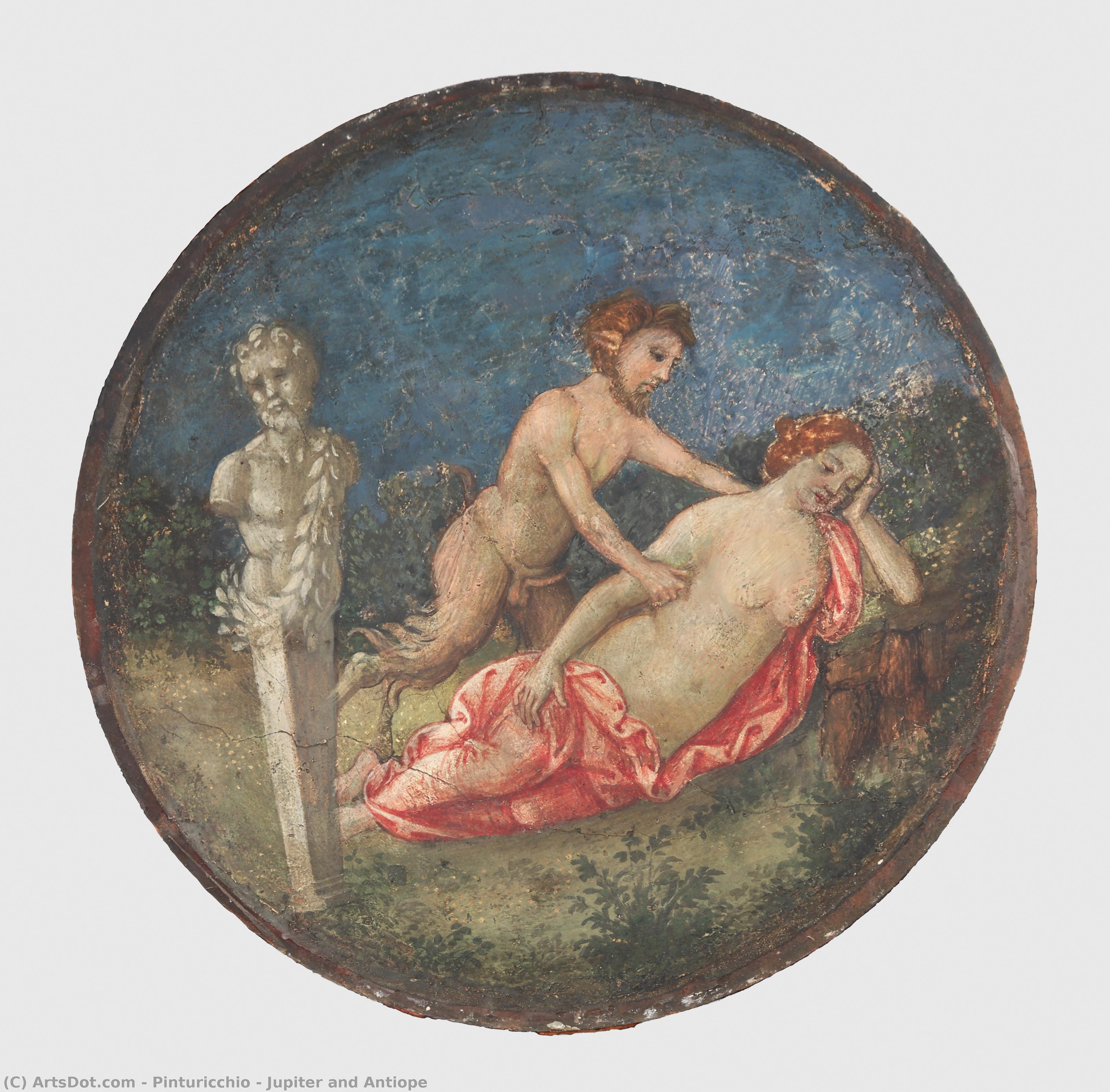 Jupiter And Antiope — Pinturicchio