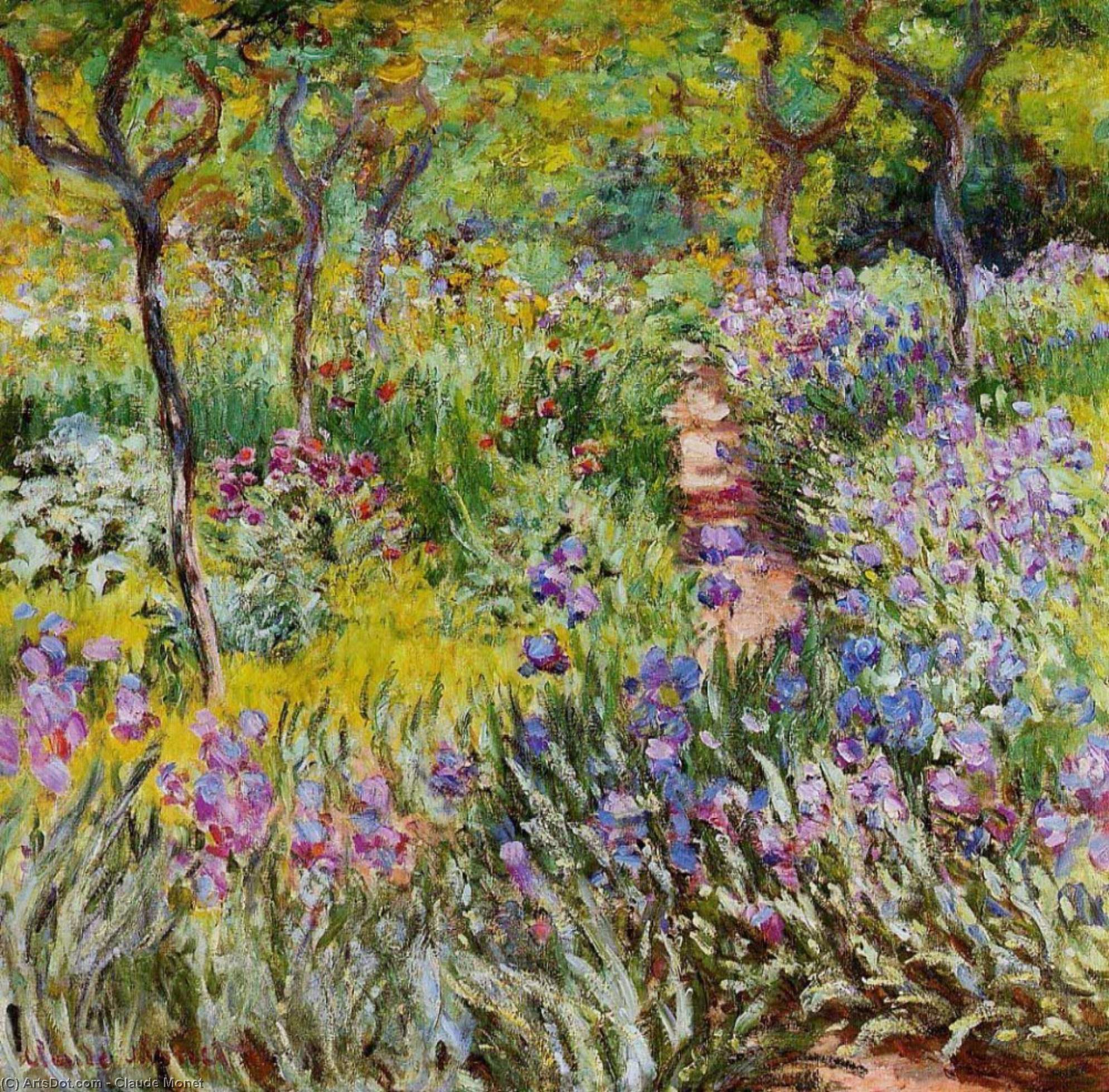 Zahrada Iris V Giverny — Claude Monet