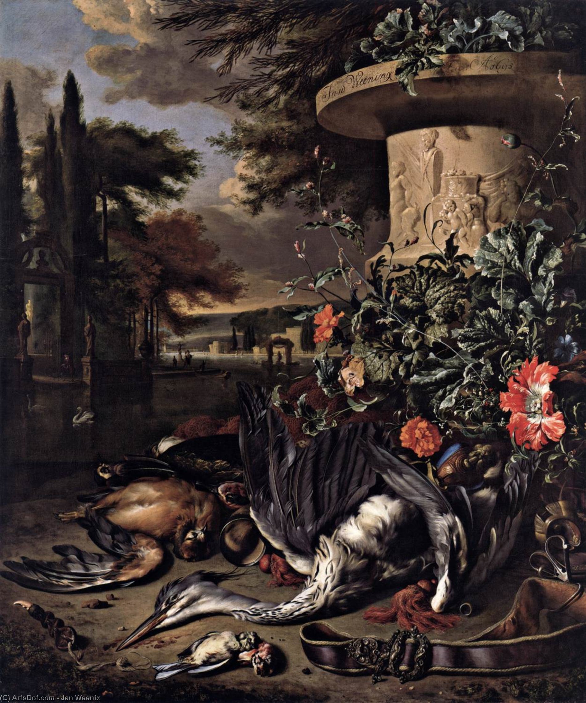 Gamepiece With A Dead Heron — Jan Vinik
