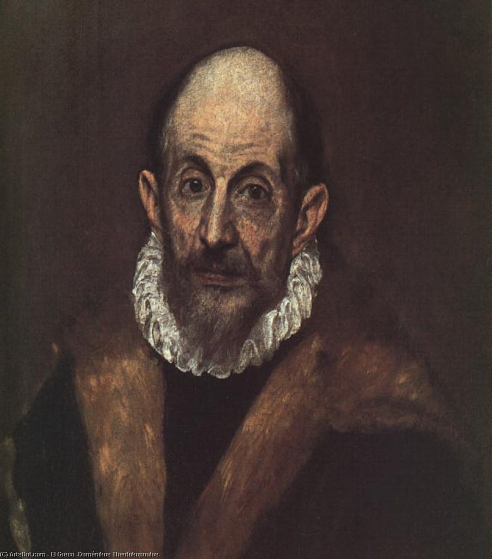 Título Traducido: Retrato De Un Hombre Viejo (presunto Autorretrato De El Greco) — El Greco