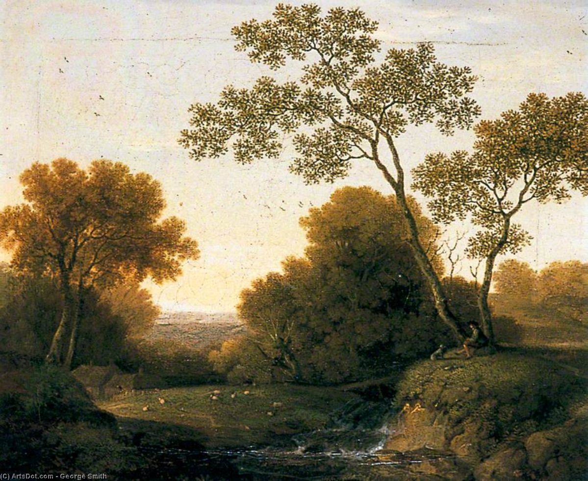 The Shepherd, Morning — George Smith