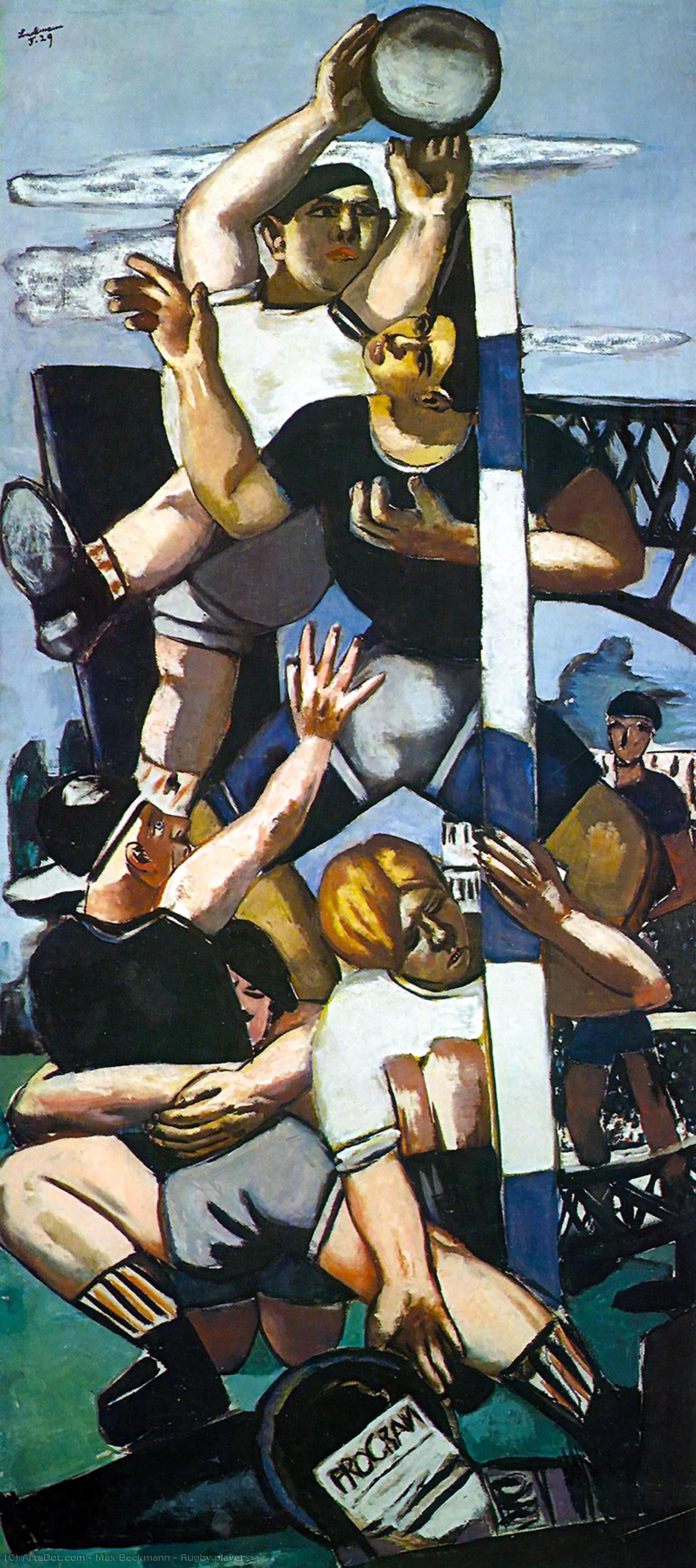 Rugby Players — Max Beckmann