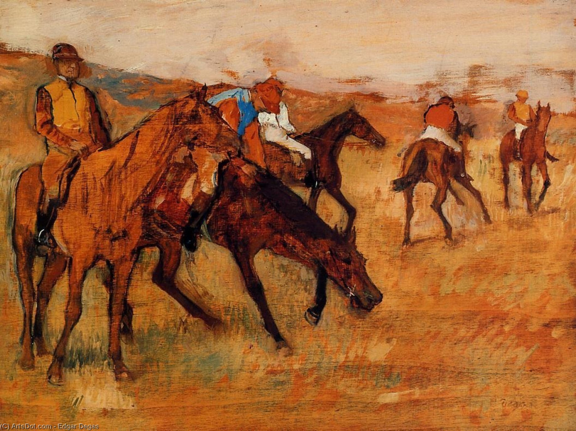 Before The Race — Edgar Degas