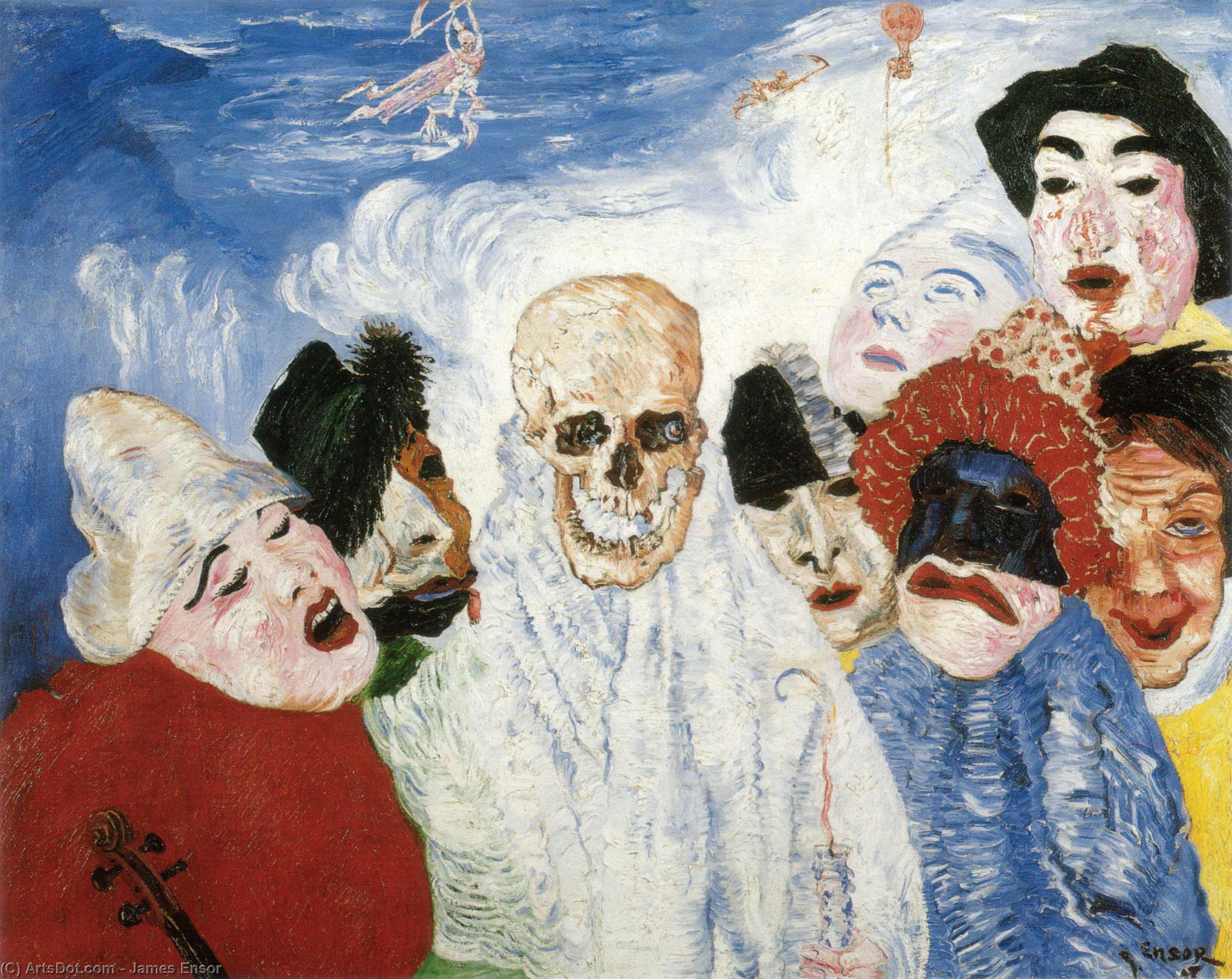 Morte E Maschere — James Ensor