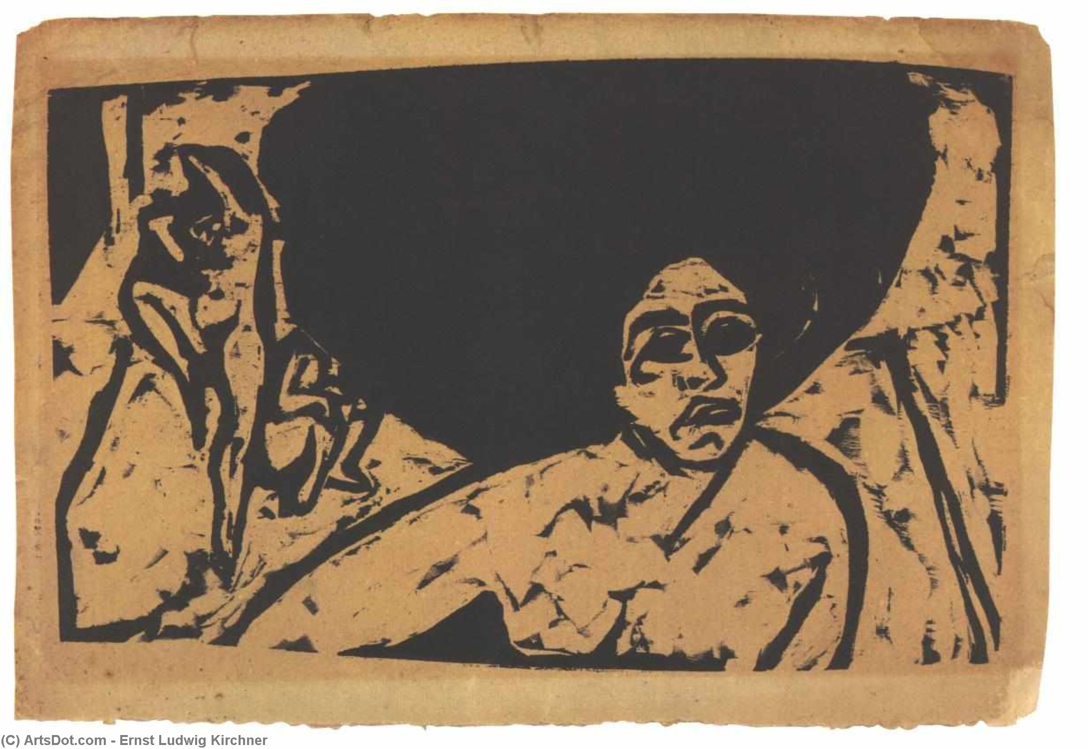 Nacked- Female Dancer — Ernst Ludwig Kirchner