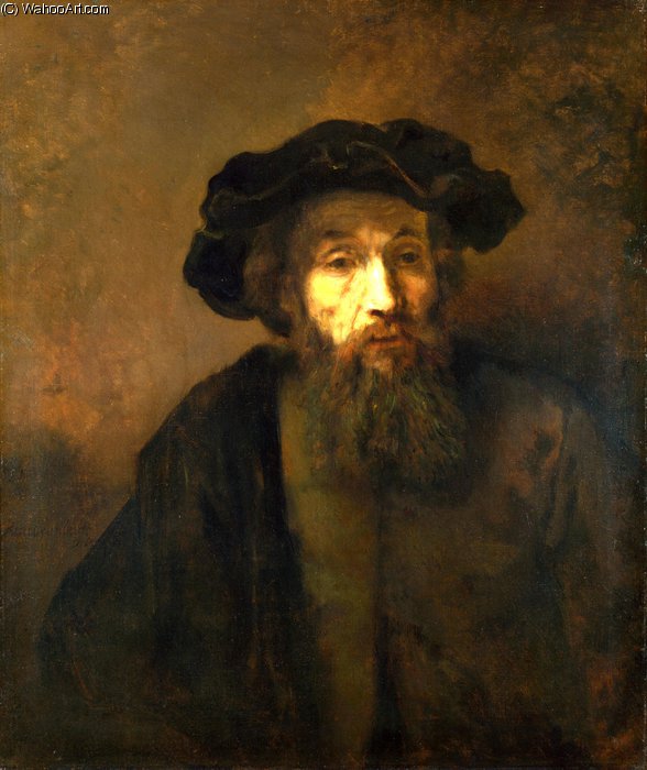"a Bearded Man In A Cap" Translates To "чоловік З Бородою В Капелюсі" (choloviak Z Borodoyu V Kapelyusi). — Рембрандт Ван Рейн