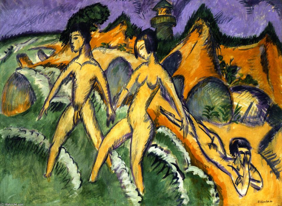 Striding Into The Sea — Ernst Ludwig Kirchner