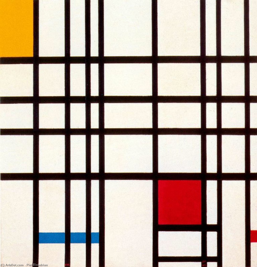 Composição Com Vermelho, Azul E Amarelo — Piet Mondrian