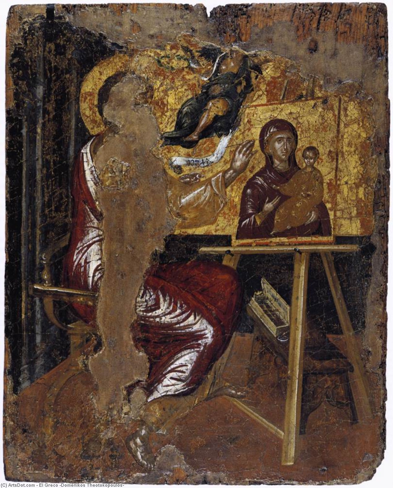 St Luke Painting The Virgin And Child — El Greco