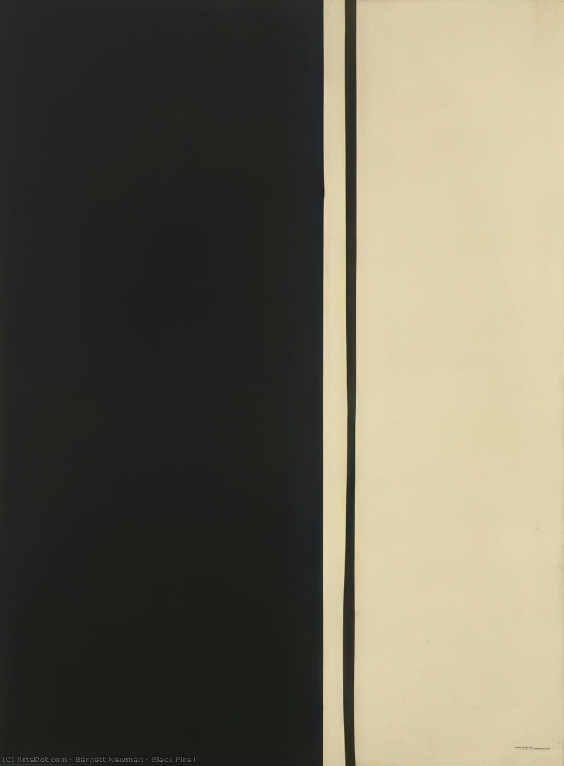 Černá Plamen I — Barnett Newman