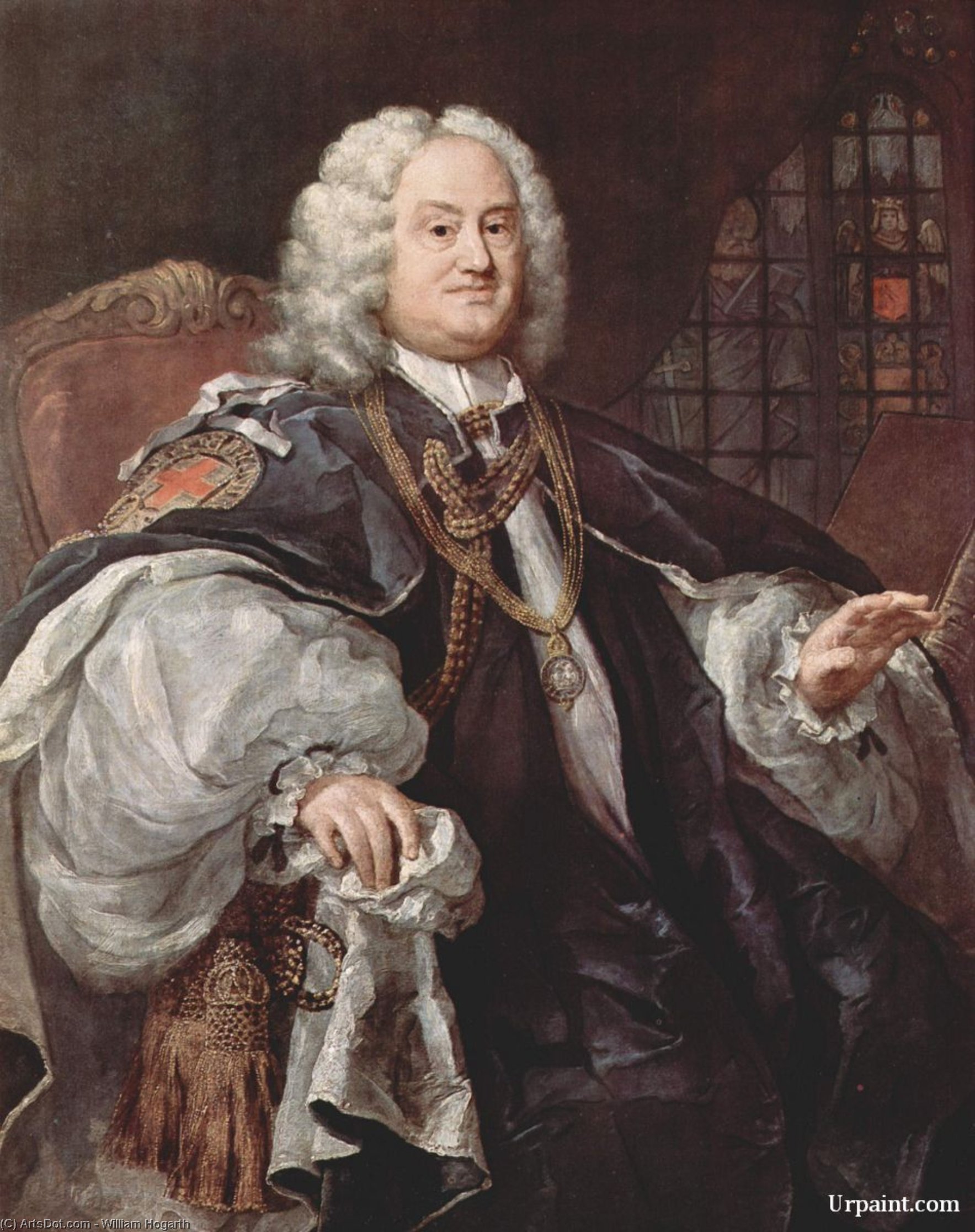 Portrait De Benjamin Hoadly — William Hogarth
