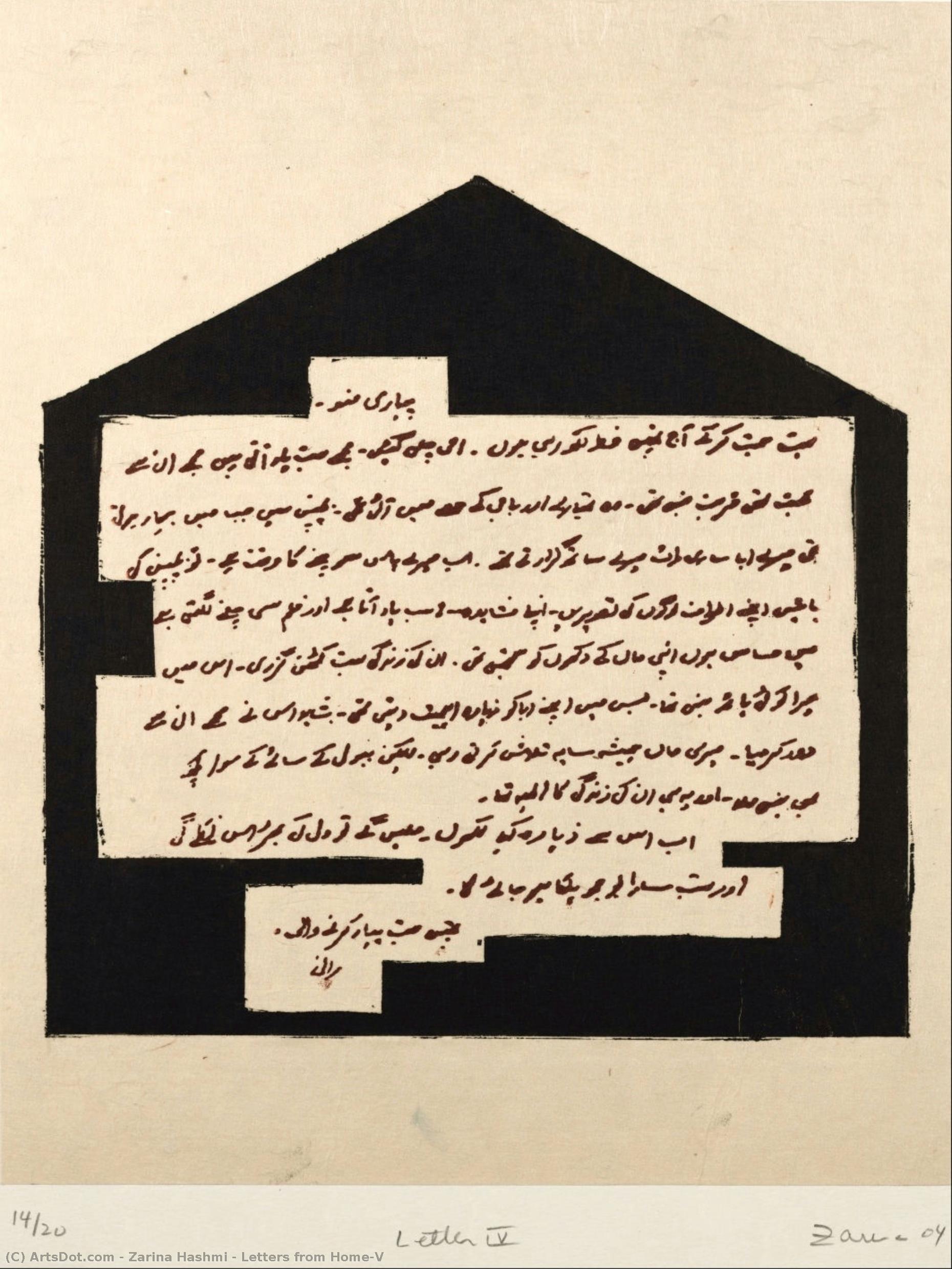 Letters From Home-v — Zarina Hashmi