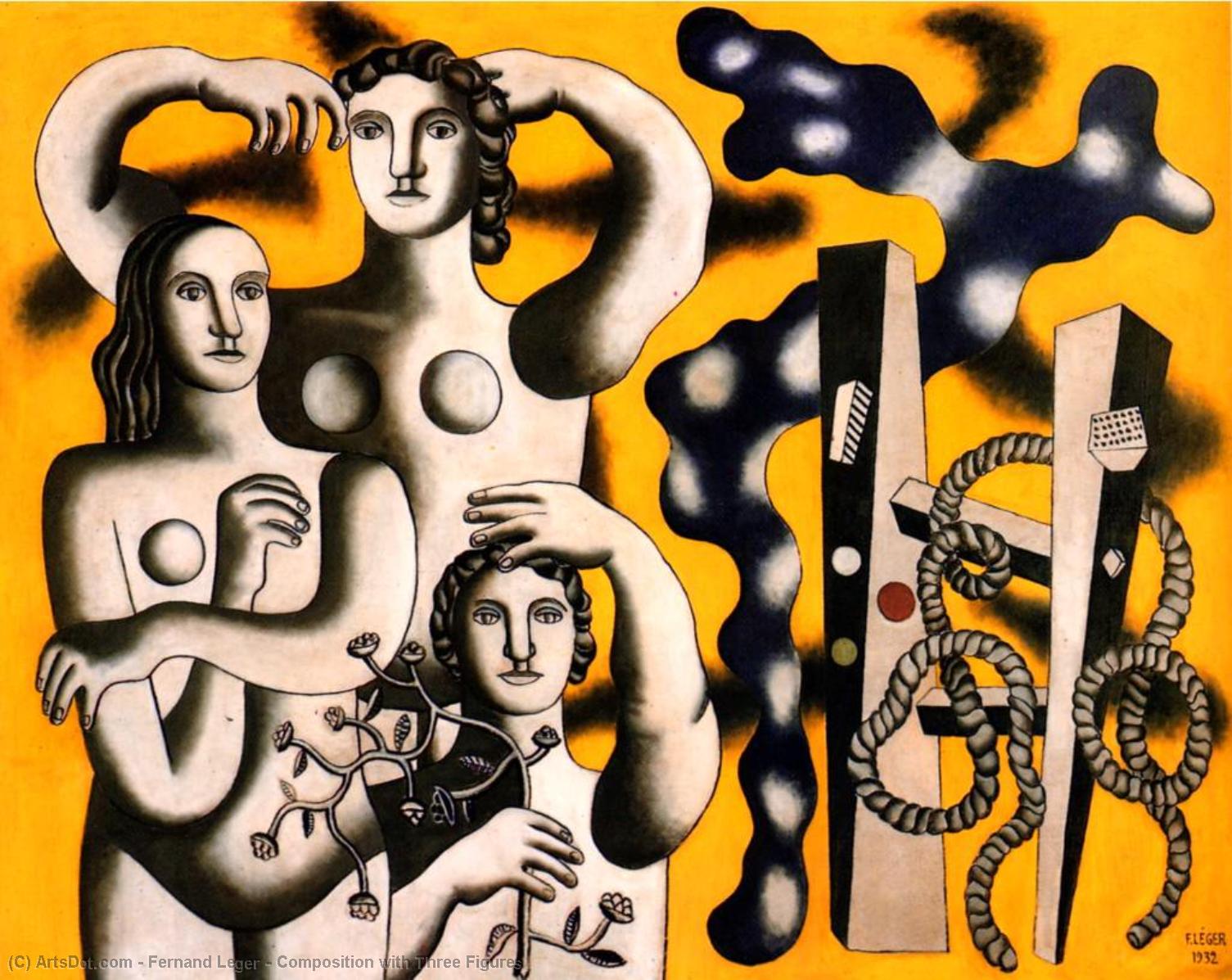 Composition With Three Figures — Fernand Léger