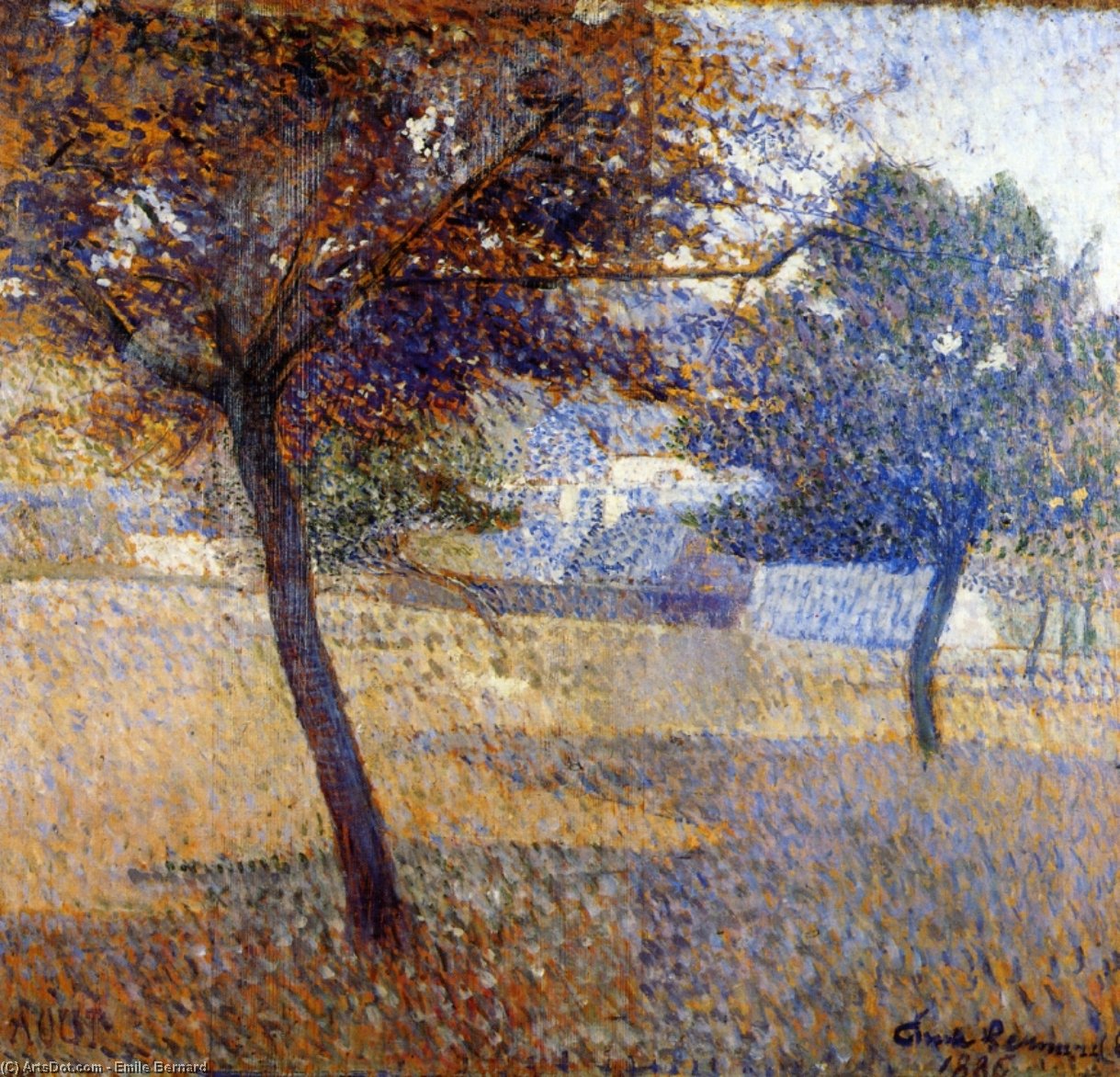 Orchard At Pont Aven — 에밀 베르나르