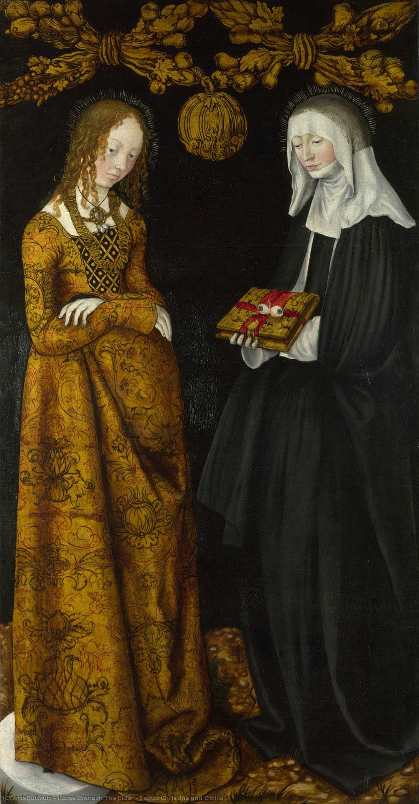 Sväti Christina A Ottília — Lucas Cranach Starejší