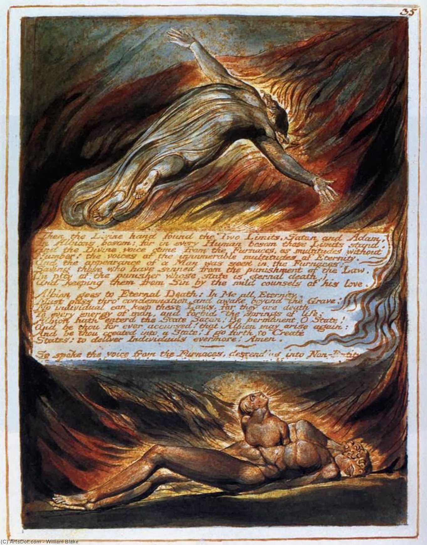 Nedstigningen Af Kristus — William Blake