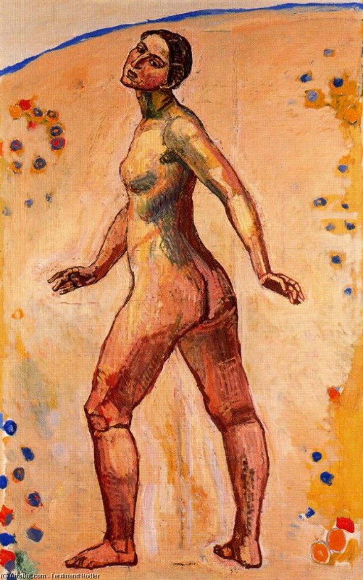 Female Nude Walking — Ferdinand Hodler