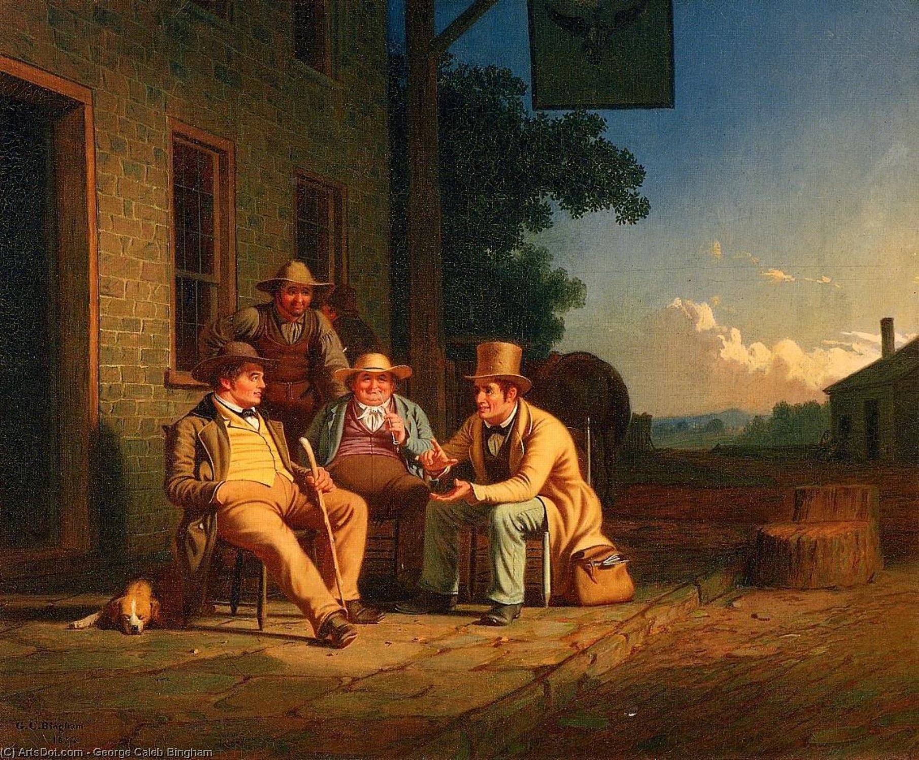 Haciendo Campaña Por Un Voto — George Caleb Bingham