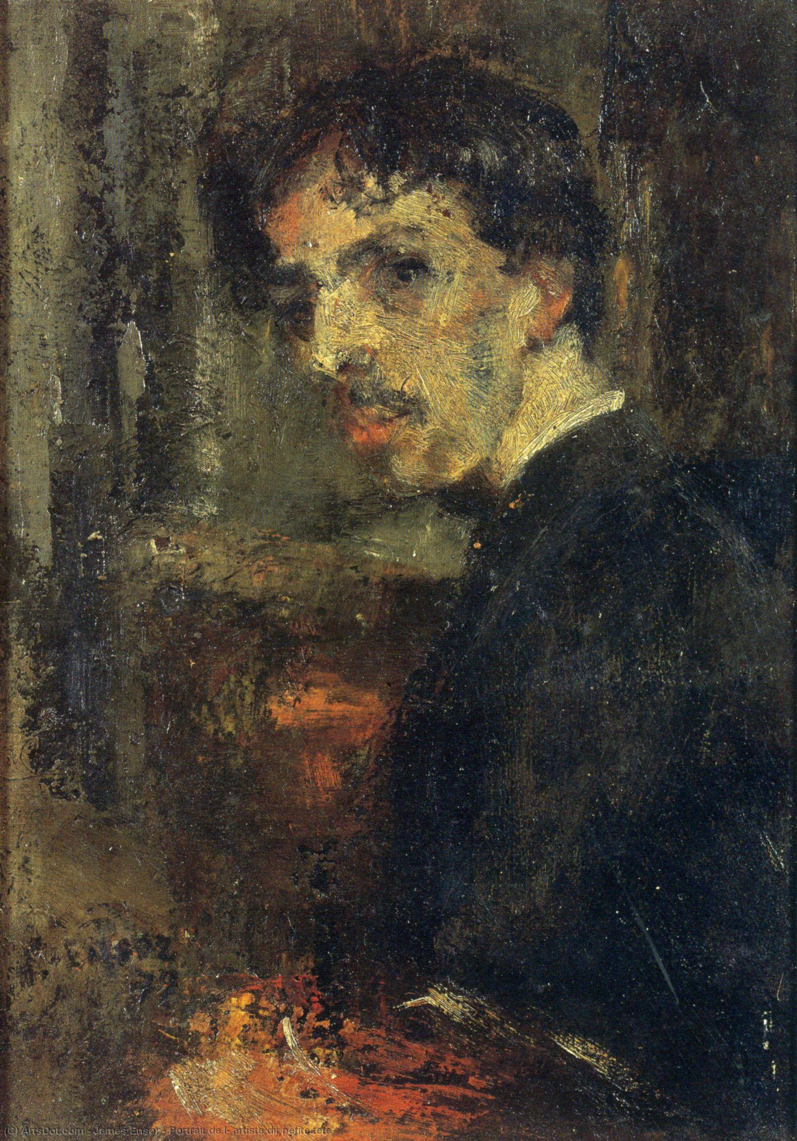 Portrait De L'artiste Dit Petite Tête — James Ensor