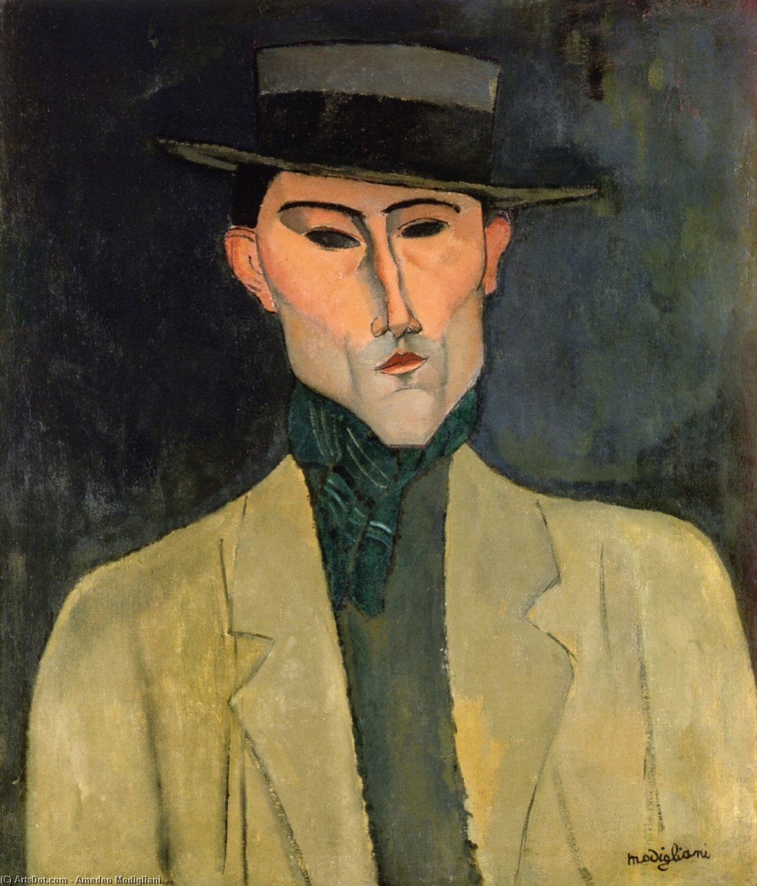 Der Mann Mit Hut — Amedeo Modigliani