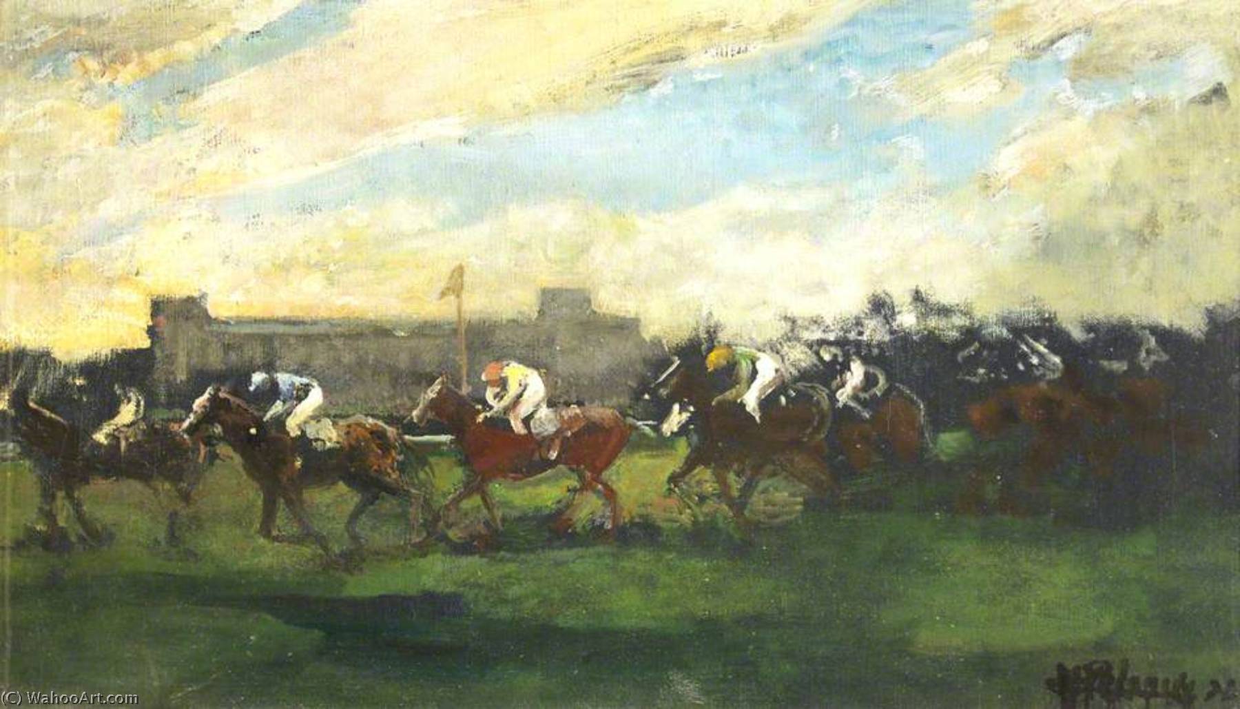 Racing At Auteuil — Jacques-émile Blanche